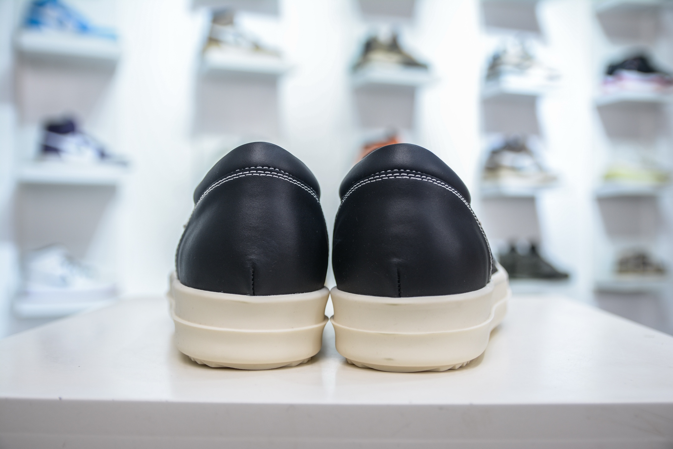 480  OG纯原 Rick Owens Drkshdw 瑞克·欧文斯低帮 黑白皮面 时尚运动板鞋