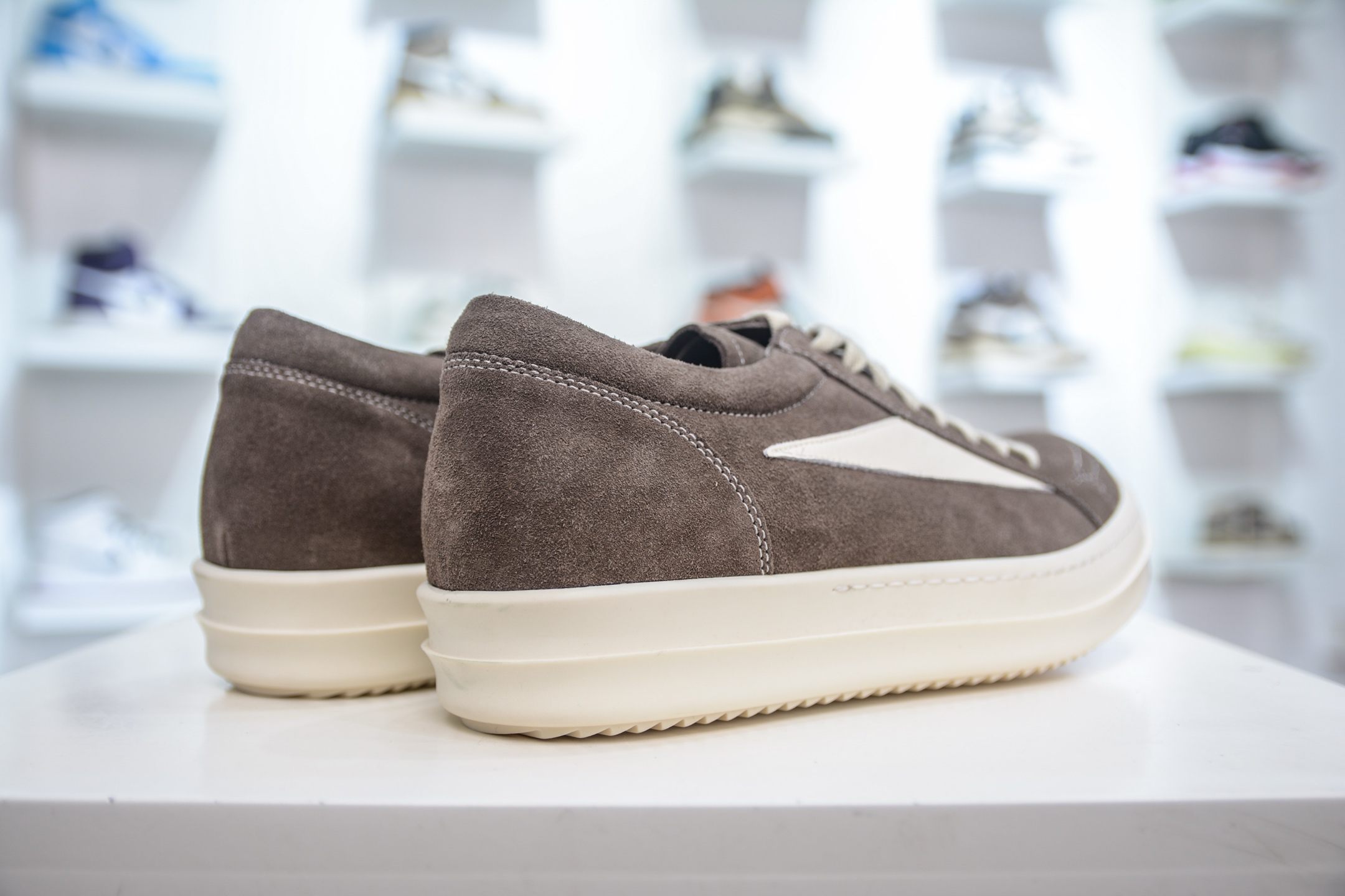 480  OG纯原 Rick Owens Drkshdw 瑞克·欧文斯低帮 摩卡麂皮 时尚运动板鞋