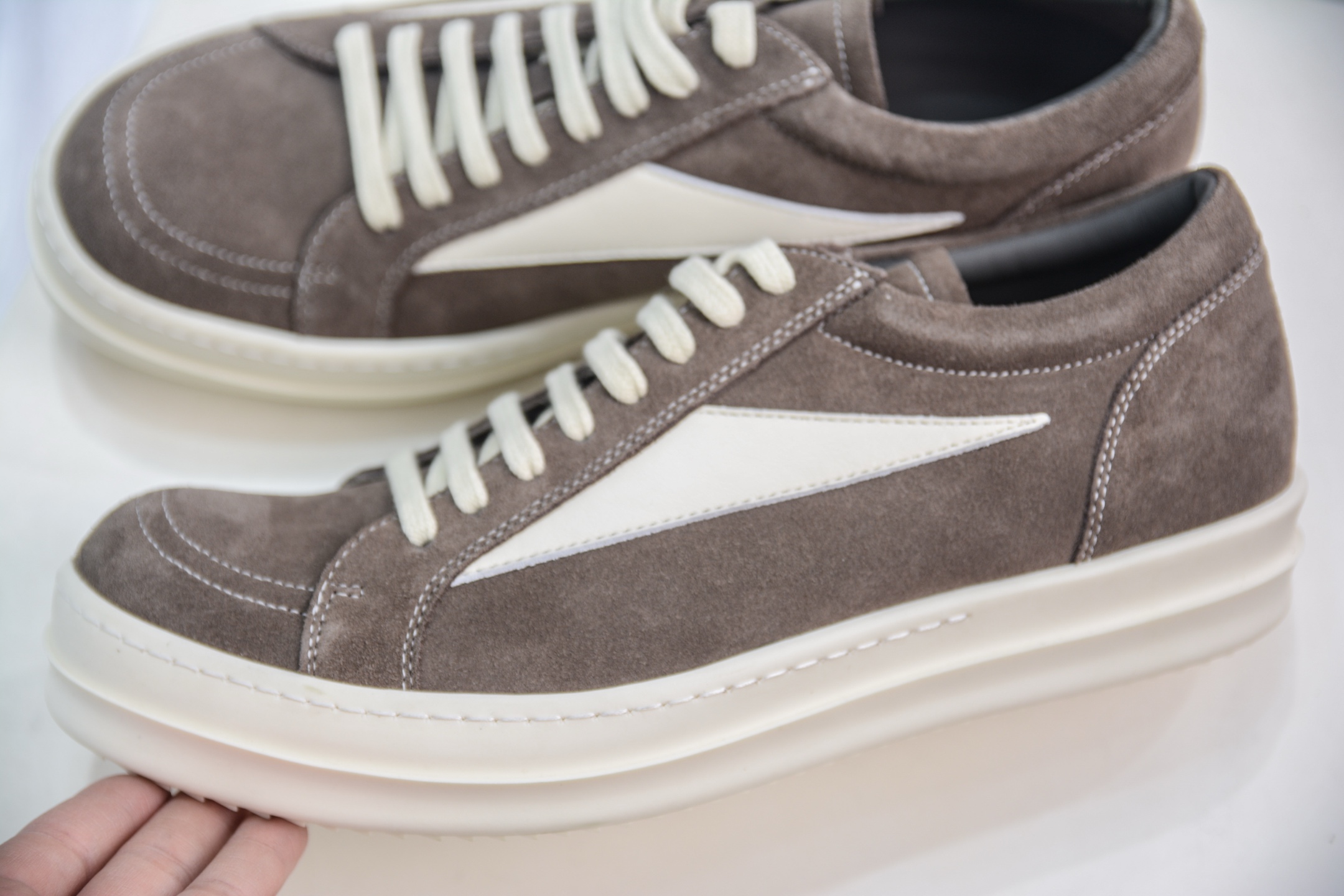 480  OG纯原 Rick Owens Drkshdw 瑞克·欧文斯低帮 摩卡麂皮 时尚运动板鞋