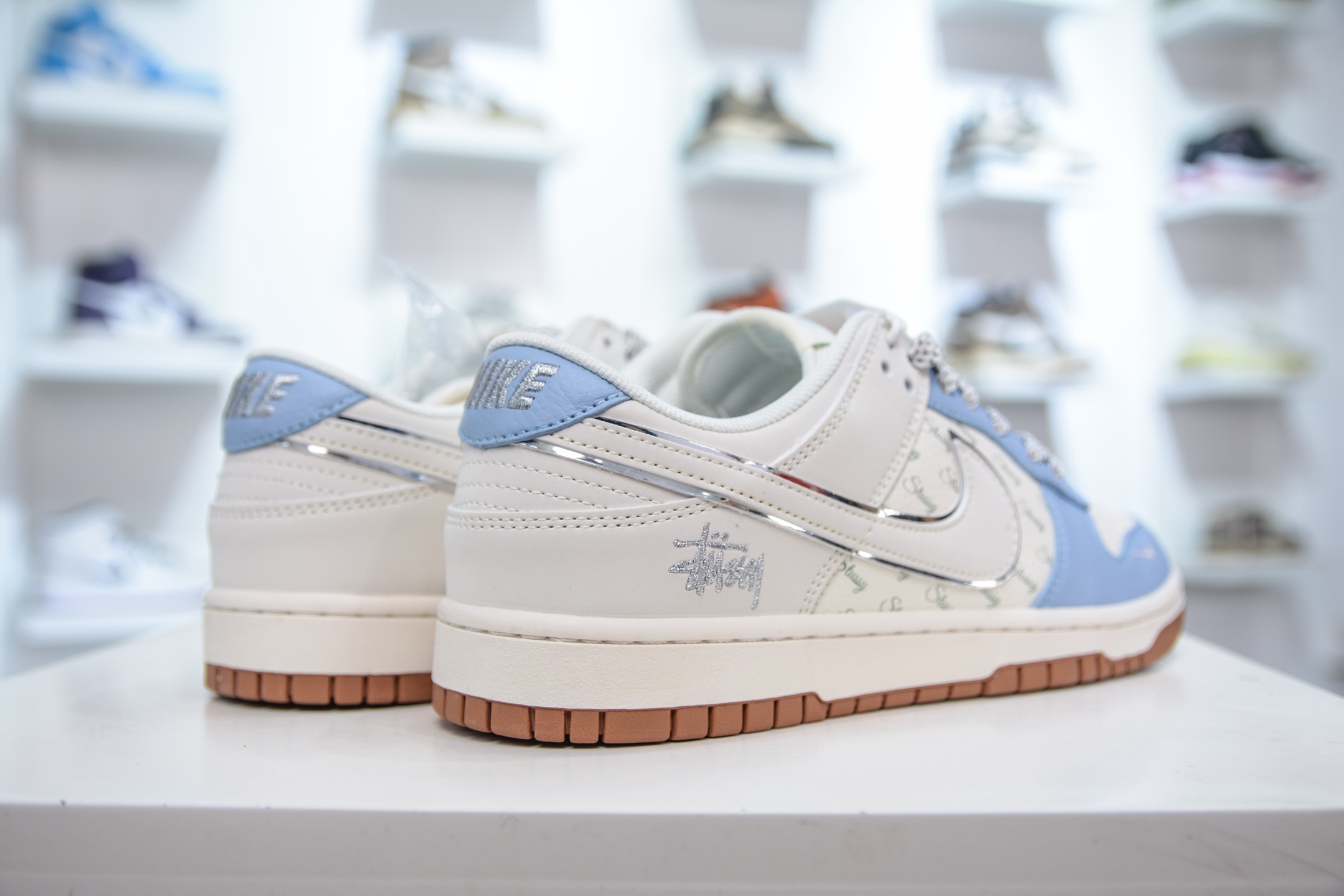 280 Nike SB Dunk Low x Stussy 斯图西联名-白蓝生胶 ZH2598-246