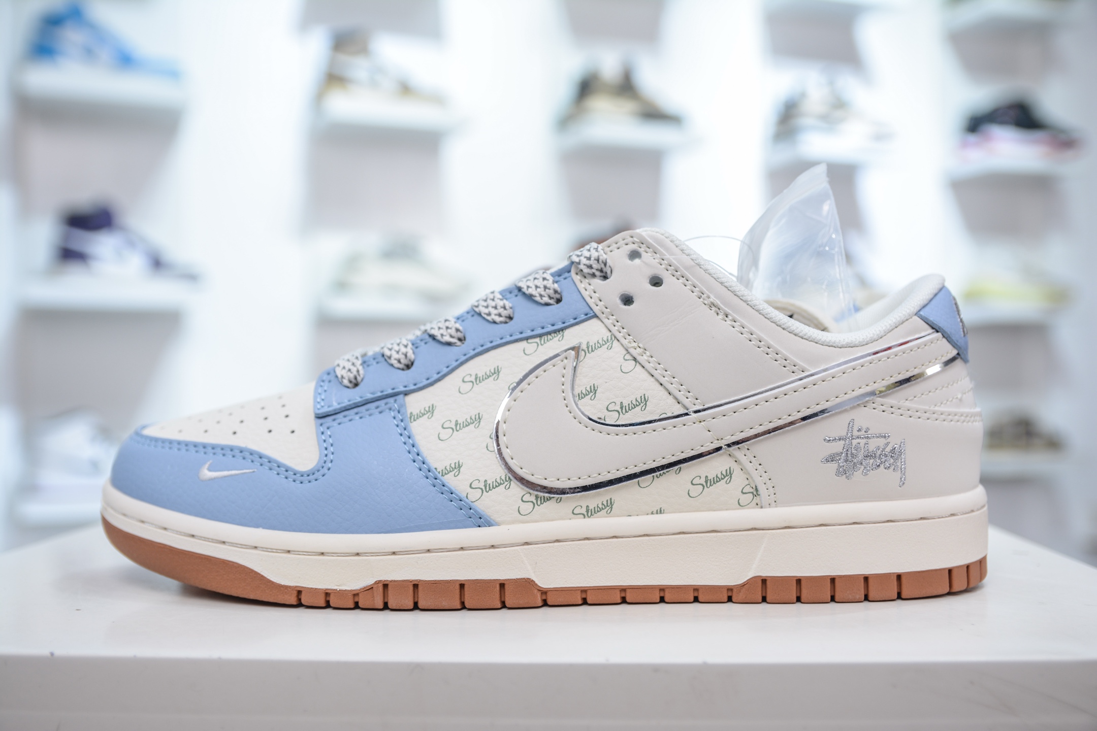 280 Nike SB Dunk Low x Stussy 斯图西联名-白蓝生胶 ZH2598-246