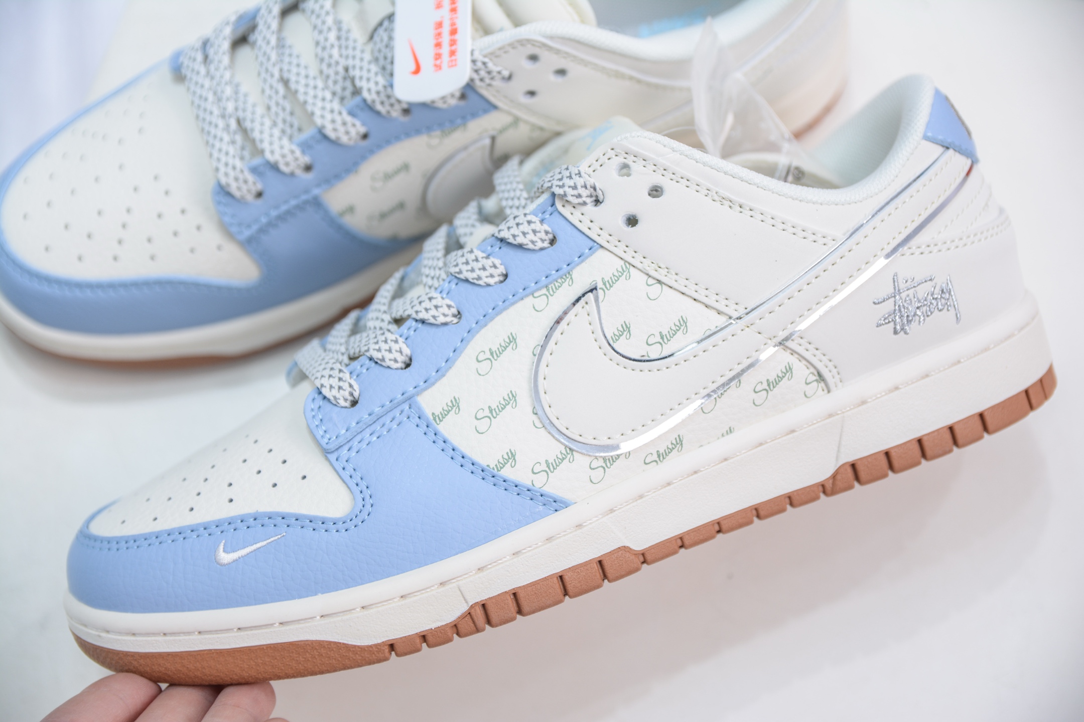 280 Nike SB Dunk Low x Stussy 斯图西联名-白蓝生胶 ZH2598-246