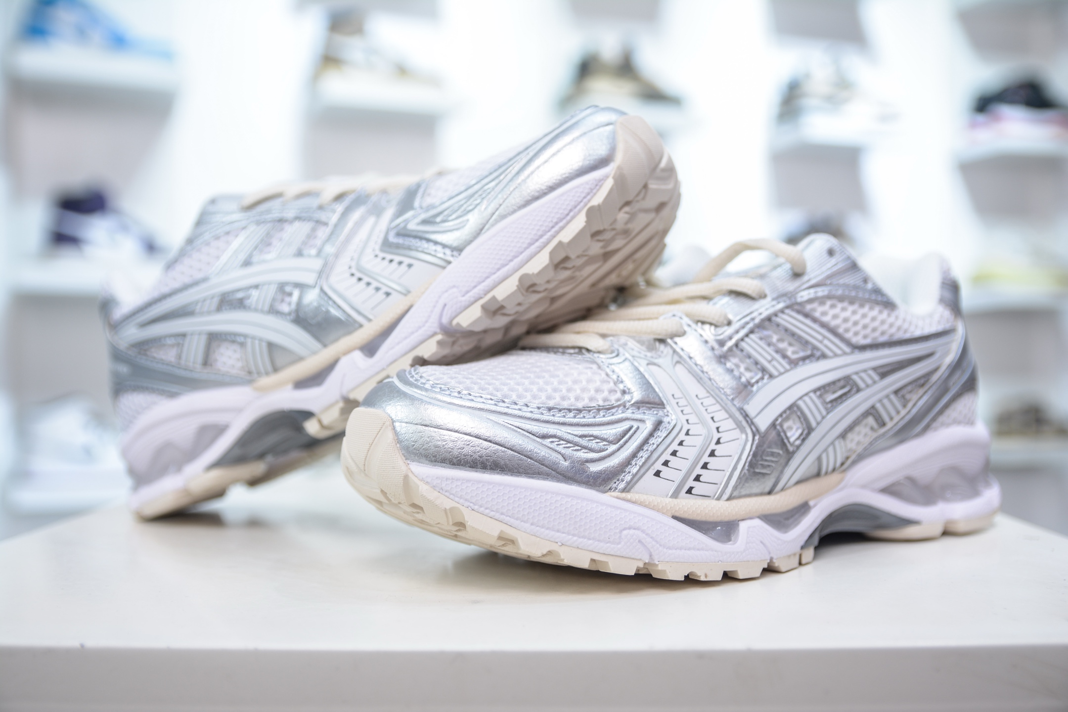 210 X版纯原 亚瑟士/ASICS Gel Kayano 14”Cream Denim Blue”卡亚诺14代系列轻量缓震休闲运动跑步鞋 1201A457-100