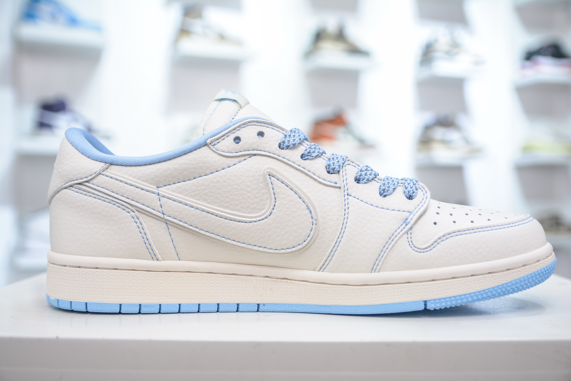 270 TS x Air Jordan x Stussy AJ1 Low 倒钩低帮联名斯图西-米蓝火焰 ZH2598-229
