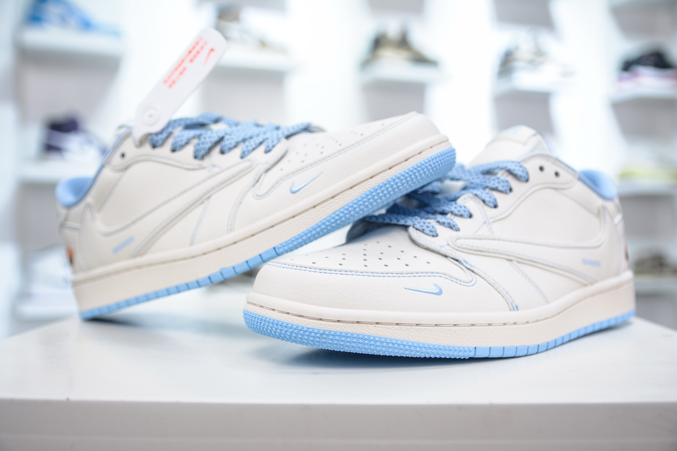 270 TS x Air Jordan x Stussy AJ1 Low 倒钩低帮联名斯图西-米蓝火焰 ZH2598-229