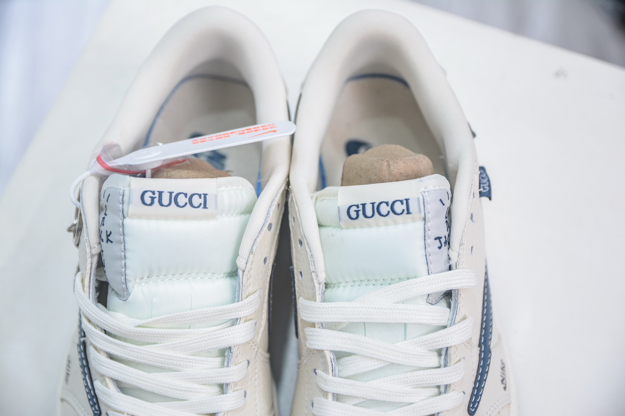 270 TS x Air Jordan x GUCCI AJ1 Low 倒钩低帮联名古驰-绿红条纹勾 XS2024-027