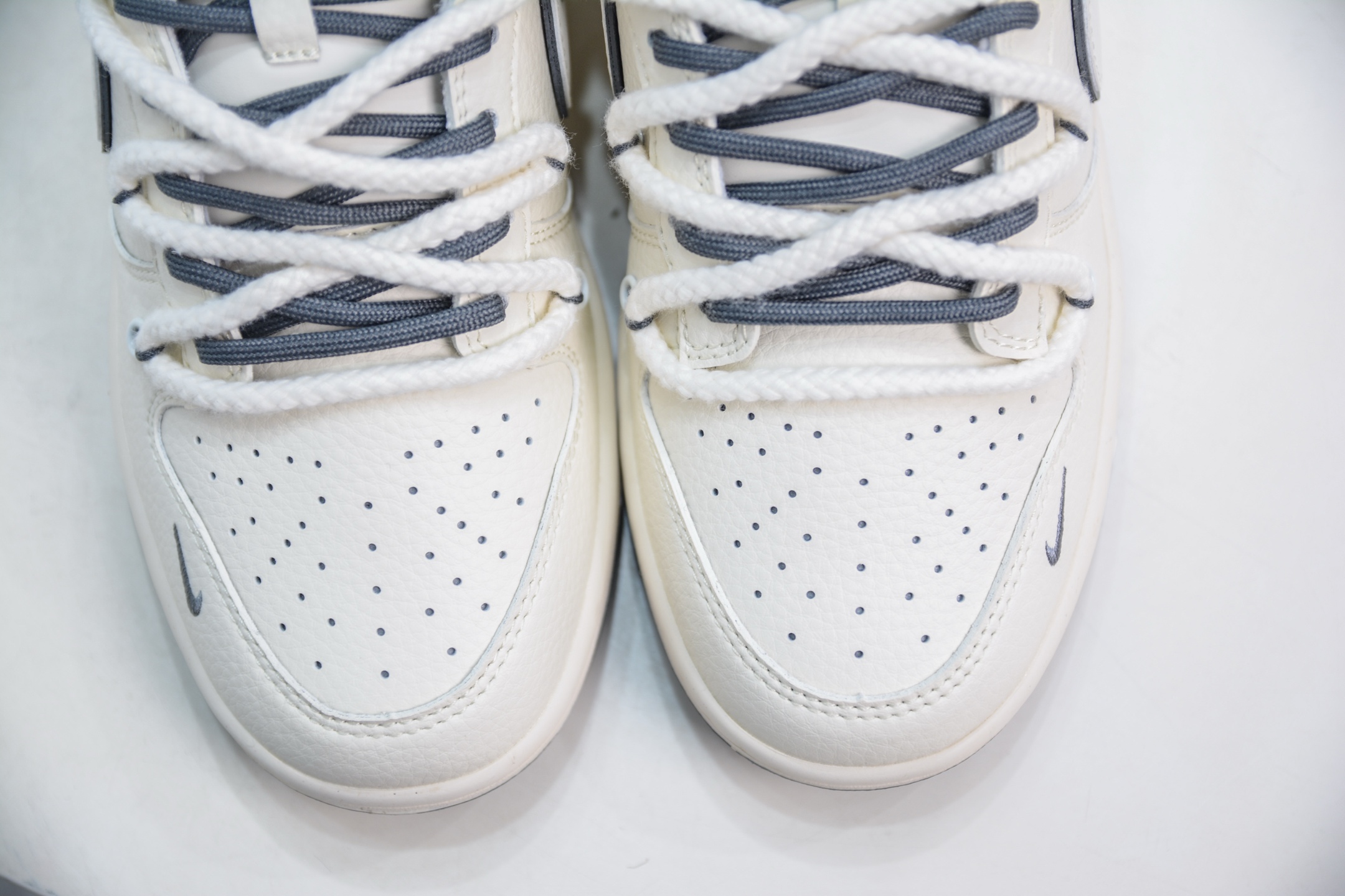 300 Nike SB Dunk Low x Supreme SUP联名-米白白勾绑带 YX5066-258
