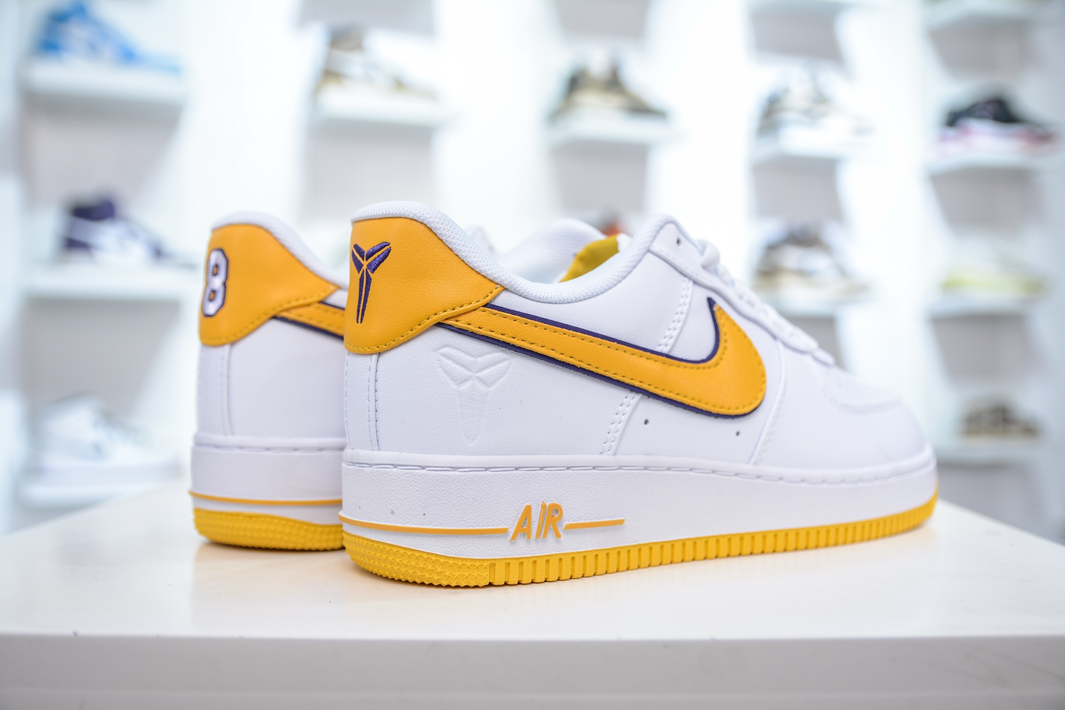 180 PB版 NK Air Force 1′07 Low 空军一号低帮百搭休闲运动板鞋 科比限定 白金 FZ1151-100