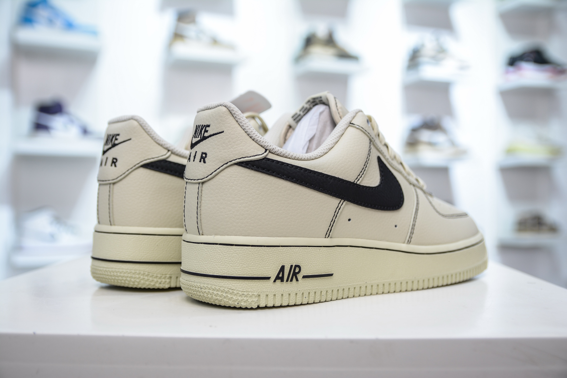 HY版纯原 Nike Air Force 1 Low 07 米白黑 HQ2037-200