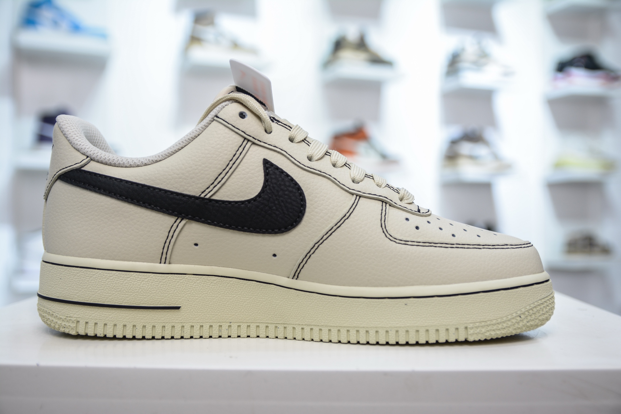 HY版纯原 Nike Air Force 1 Low 07 米白黑 HQ2037-200