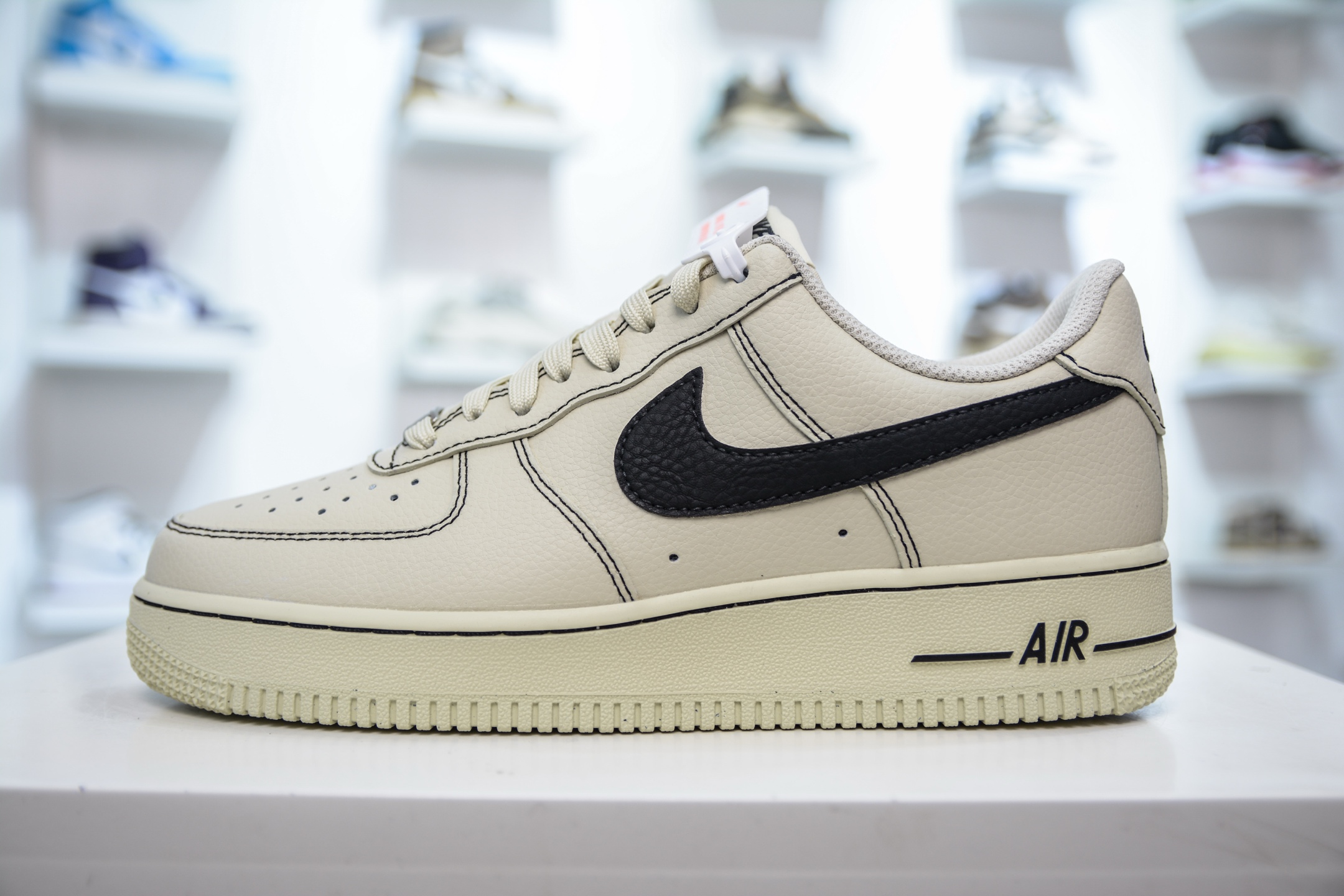 HY版纯原 Nike Air Force 1 Low 07 米白黑 HQ2037-200