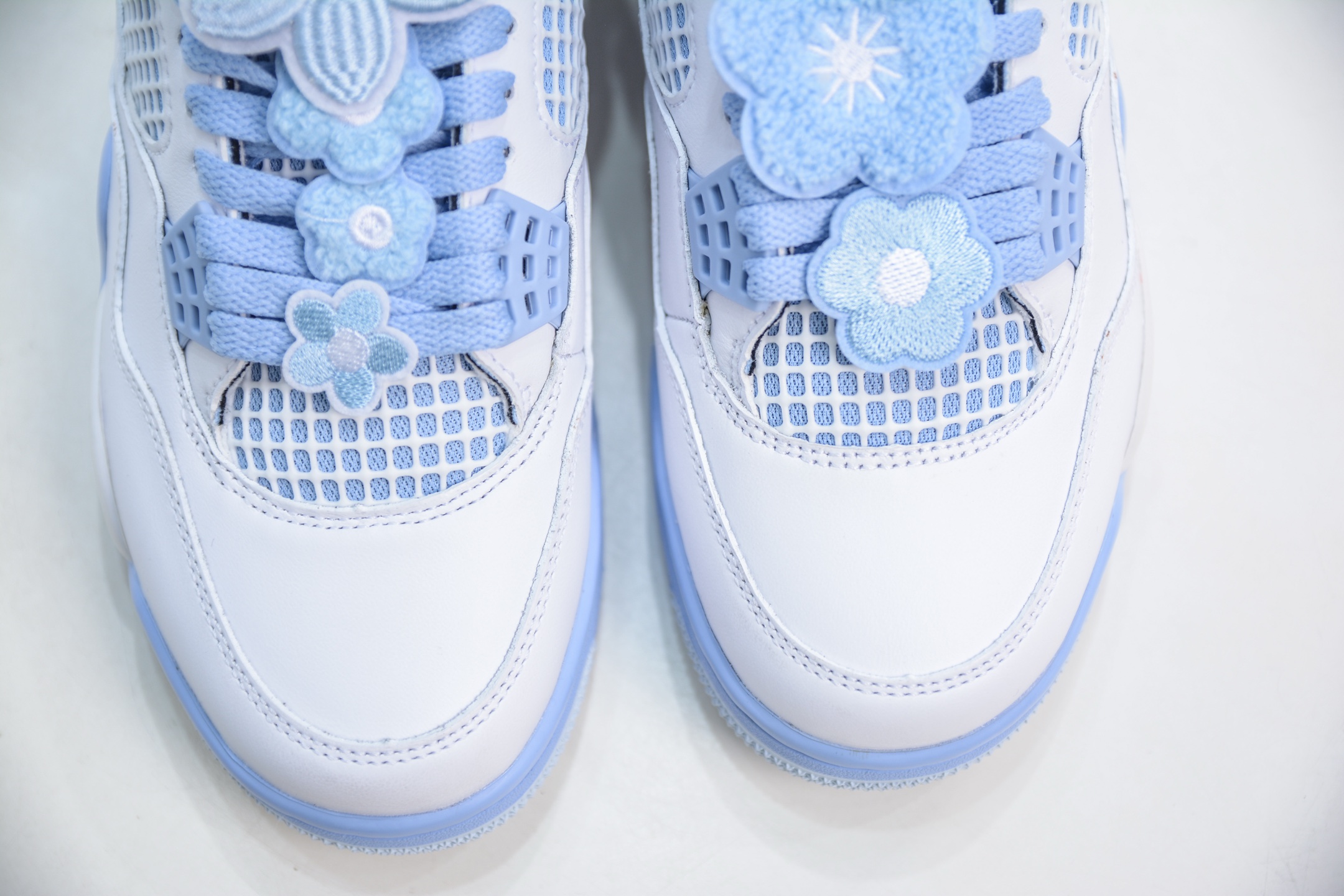 F版 Air Jordan 4 Retro ”Aluminum” 母亲节 白冰蓝 HV0823-100