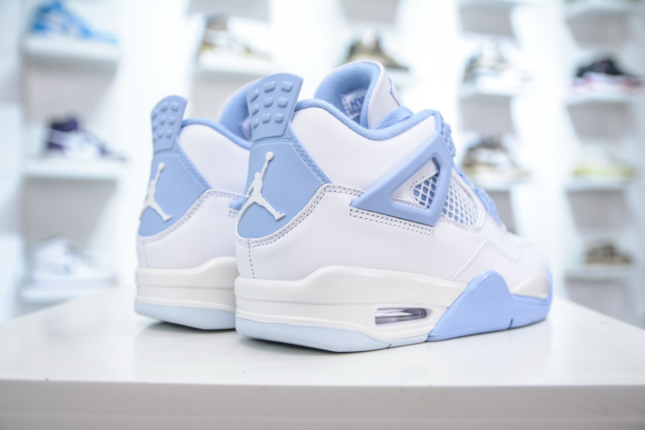 F版 Air Jordan 4 Retro ”Aluminum” 母亲节 白冰蓝 HV0823-100
