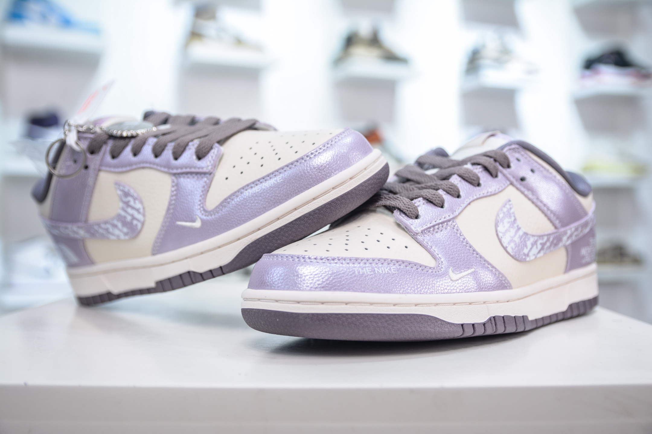 Nike SB Dunk Low x The North Face 北面联名-白紫亮面 KK1333-039