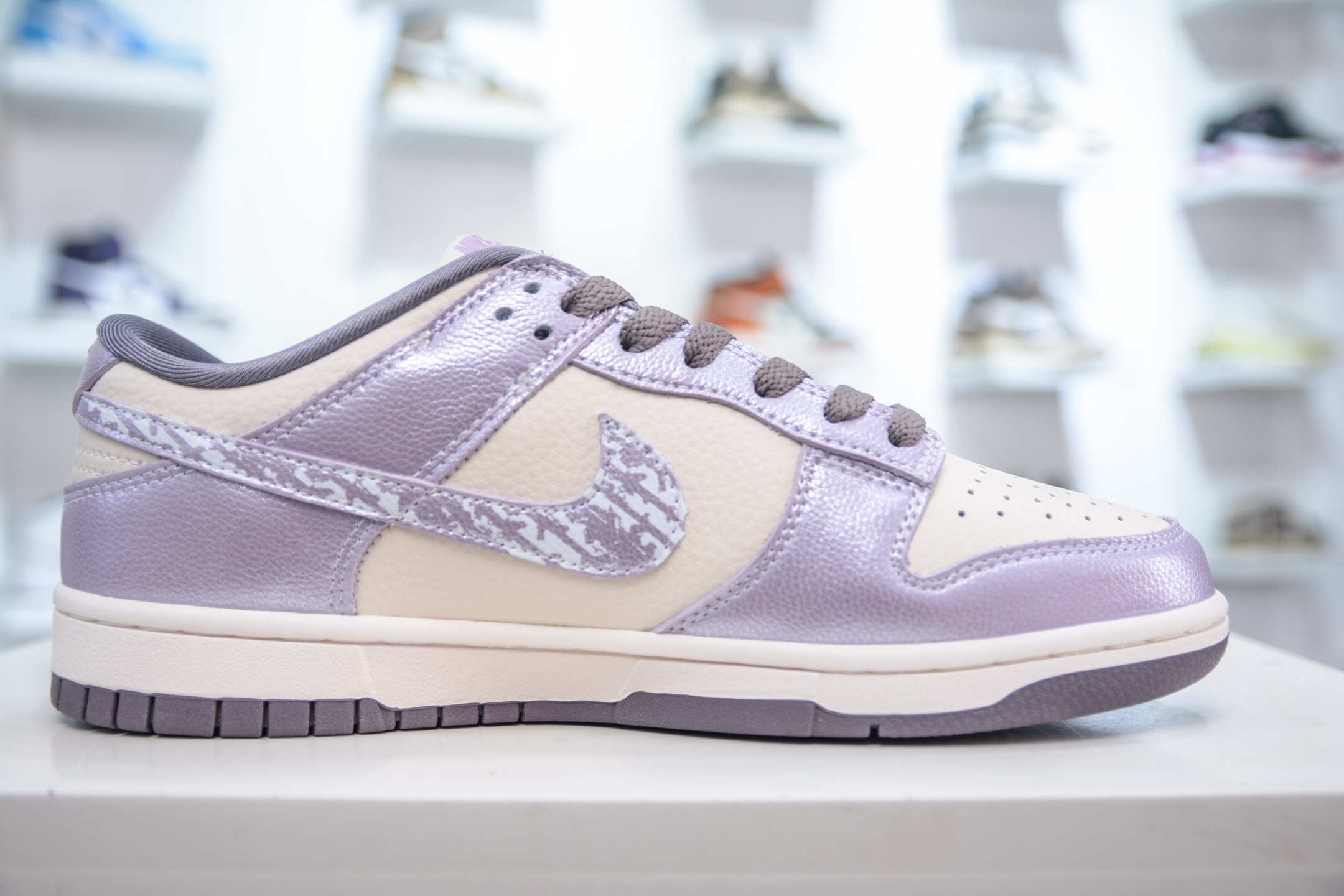 Nike SB Dunk Low x The North Face 北面联名-白紫亮面 KK1333-039
