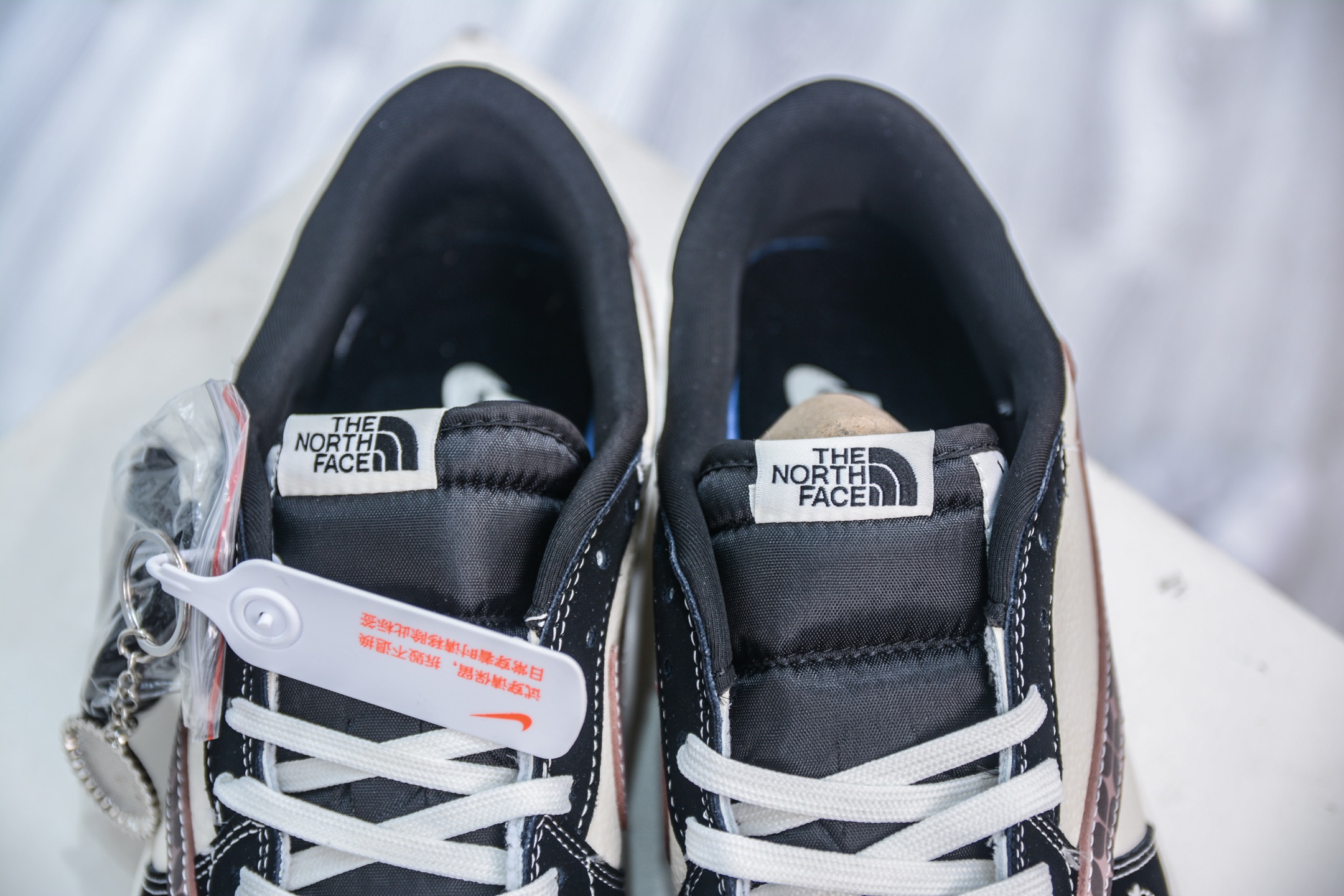 TS x Air Jordan 1 Retro Low x The North Face 北面联名-米棕方格 XS2024-036