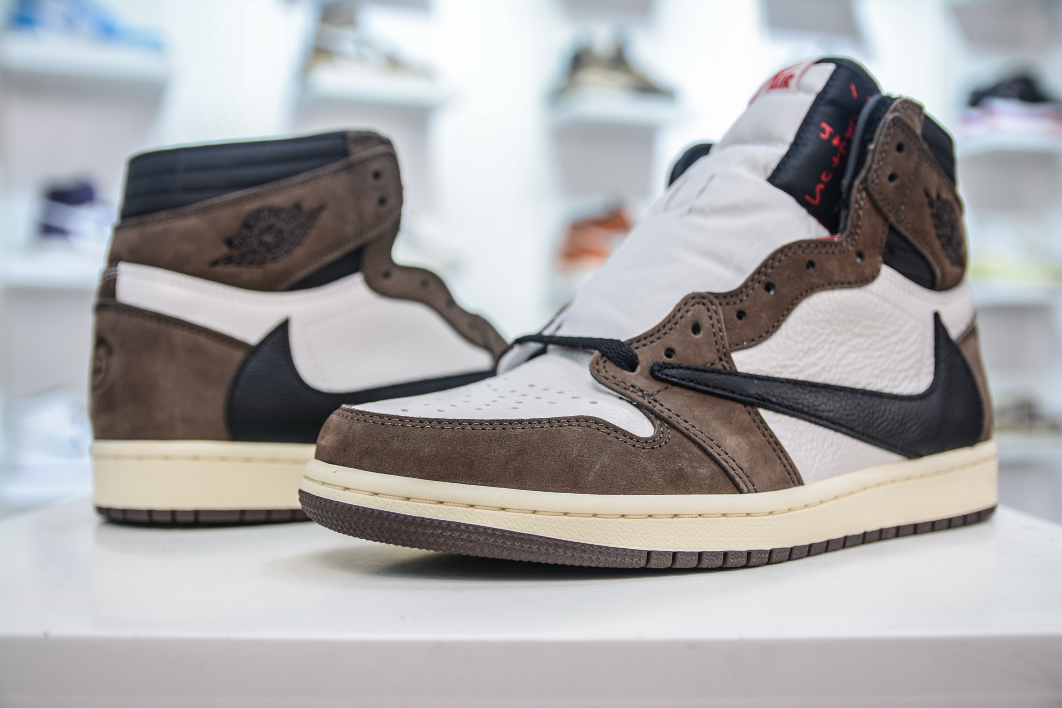 FK纯原 Travis Scott x Air Jordan AJ1 High SP TS联名深棕倒钩高帮 CD4487-100
