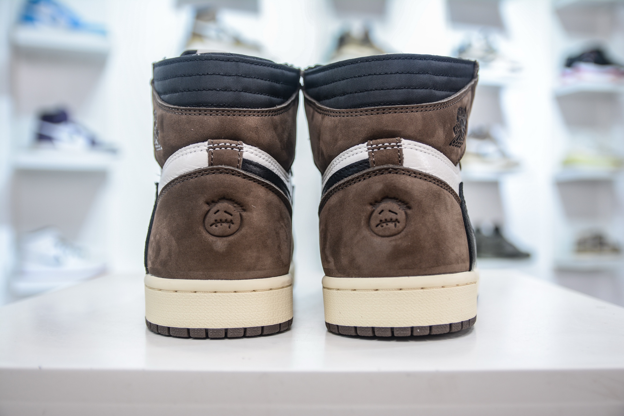 FK纯原 Travis Scott x Air Jordan AJ1 High SP TS联名深棕倒钩高帮 CD4487-100
