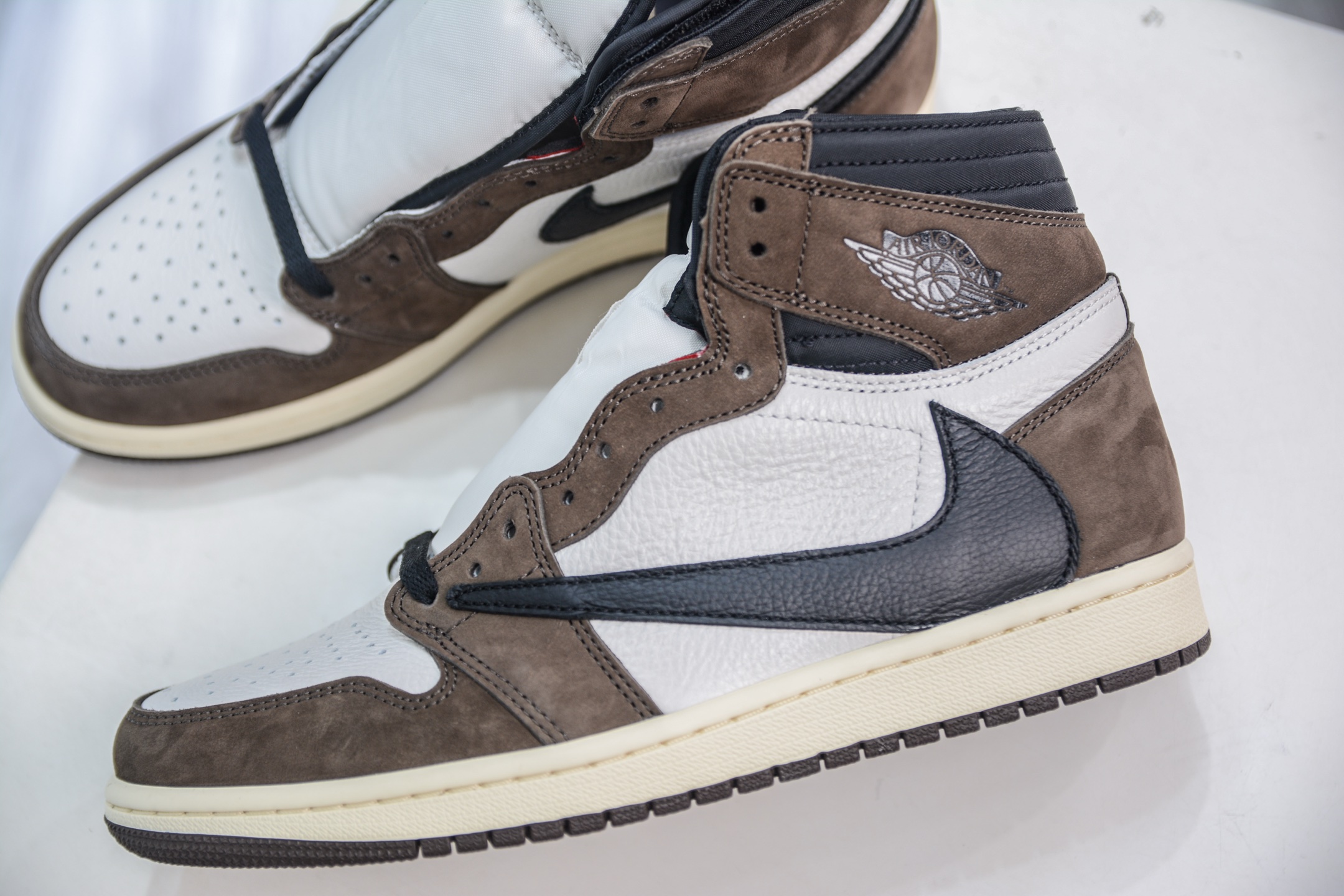FK纯原 Travis Scott x Air Jordan AJ1 High SP TS联名深棕倒钩高帮 CD4487-100
