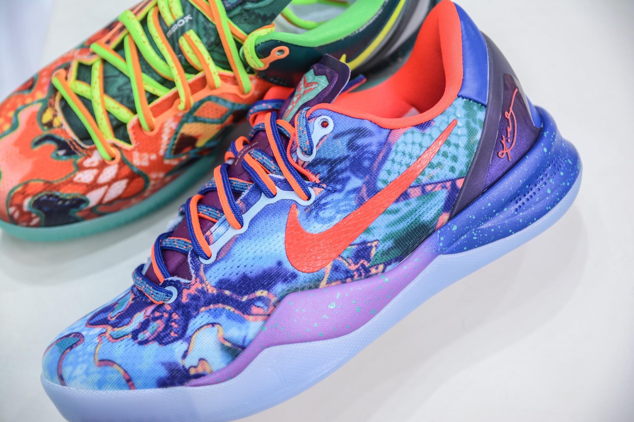 TOP纯原 NK Kobe 8 What The Kobe (WTK) 科比八代 橙蓝拼色鸳鸯 HM9621-900