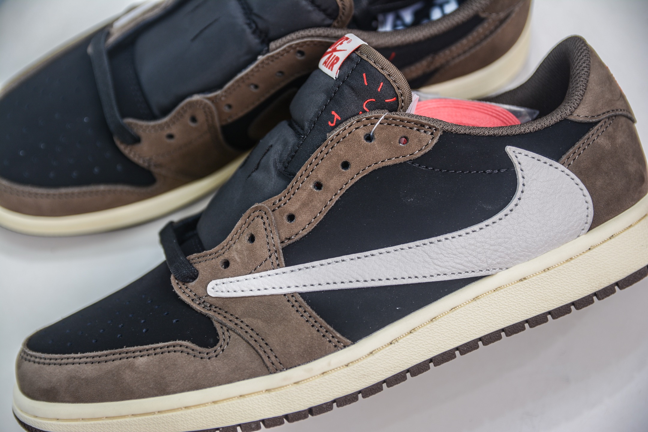 FK纯原 Travis Scott x Jordan Air Jordan 1 Low TS SP 倒钩1.0初代 联名款 黑棕 CQ4277-001