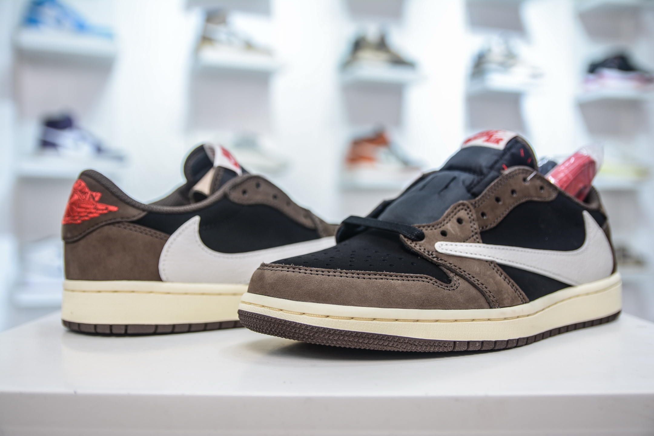 FK纯原 Travis Scott x Jordan Air Jordan 1 Low TS SP 倒钩1.0初代 联名款 黑棕 CQ4277-001