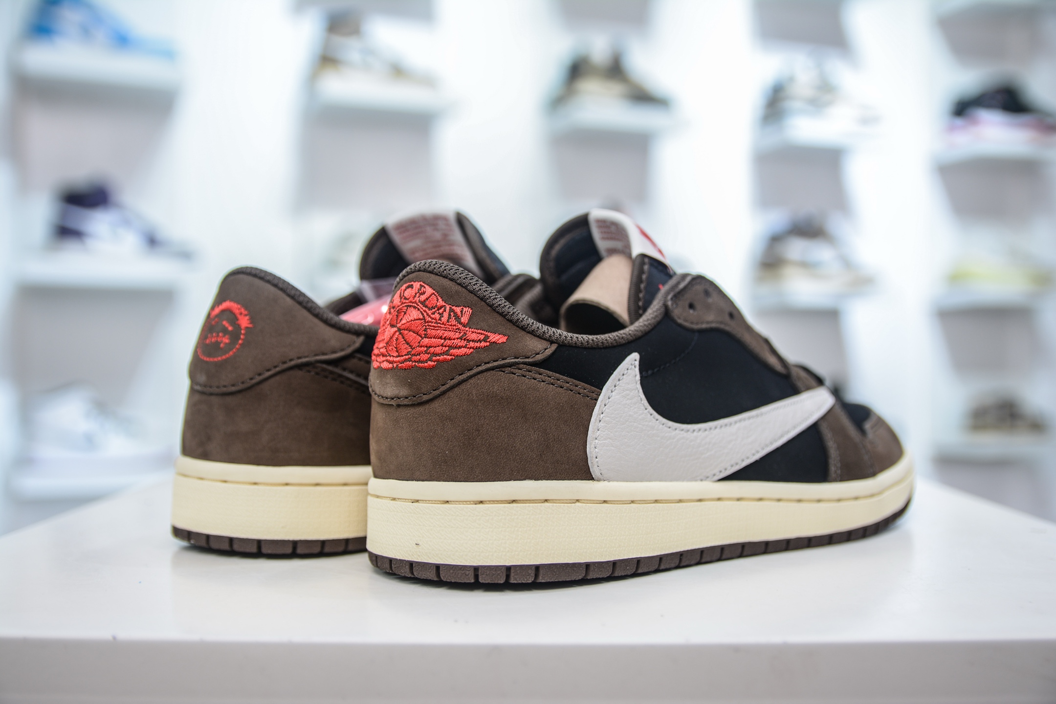 FK纯原 Travis Scott x Jordan Air Jordan 1 Low TS SP 倒钩1.0初代 联名款 黑棕 CQ4277-001