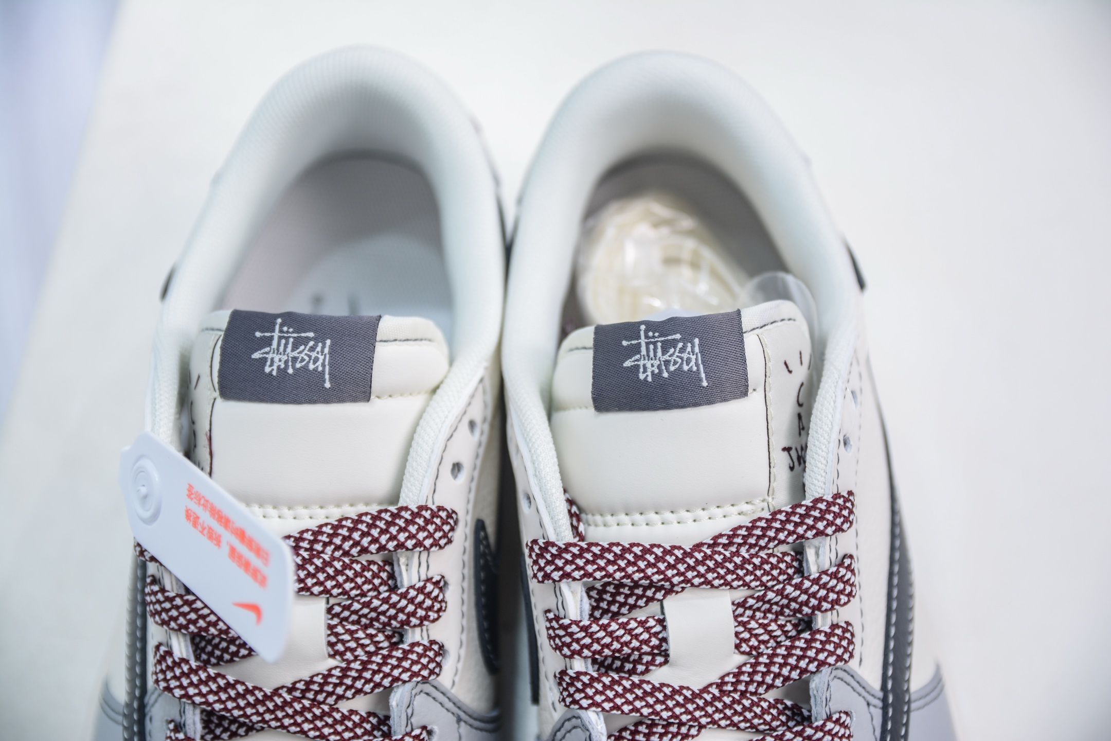 TS x Air Jordan x Stussy AJ1 Low 倒钩低帮联名斯图西-黑勾骷髅头 JJ2508-553