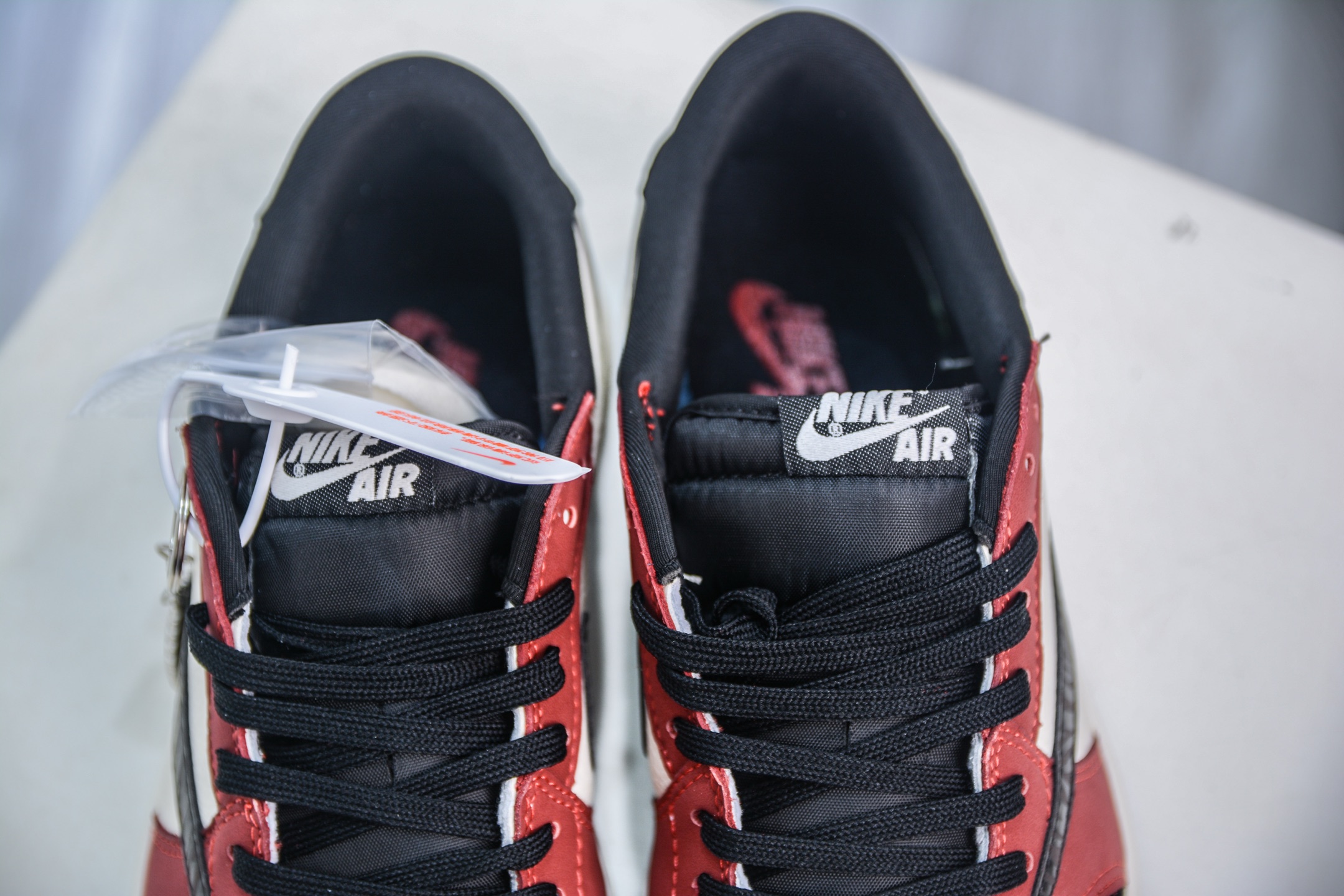TS x Air Jordan x Fear Of God AJ1 Low 倒钩低帮联名FOG-白黑红 LD2025-012