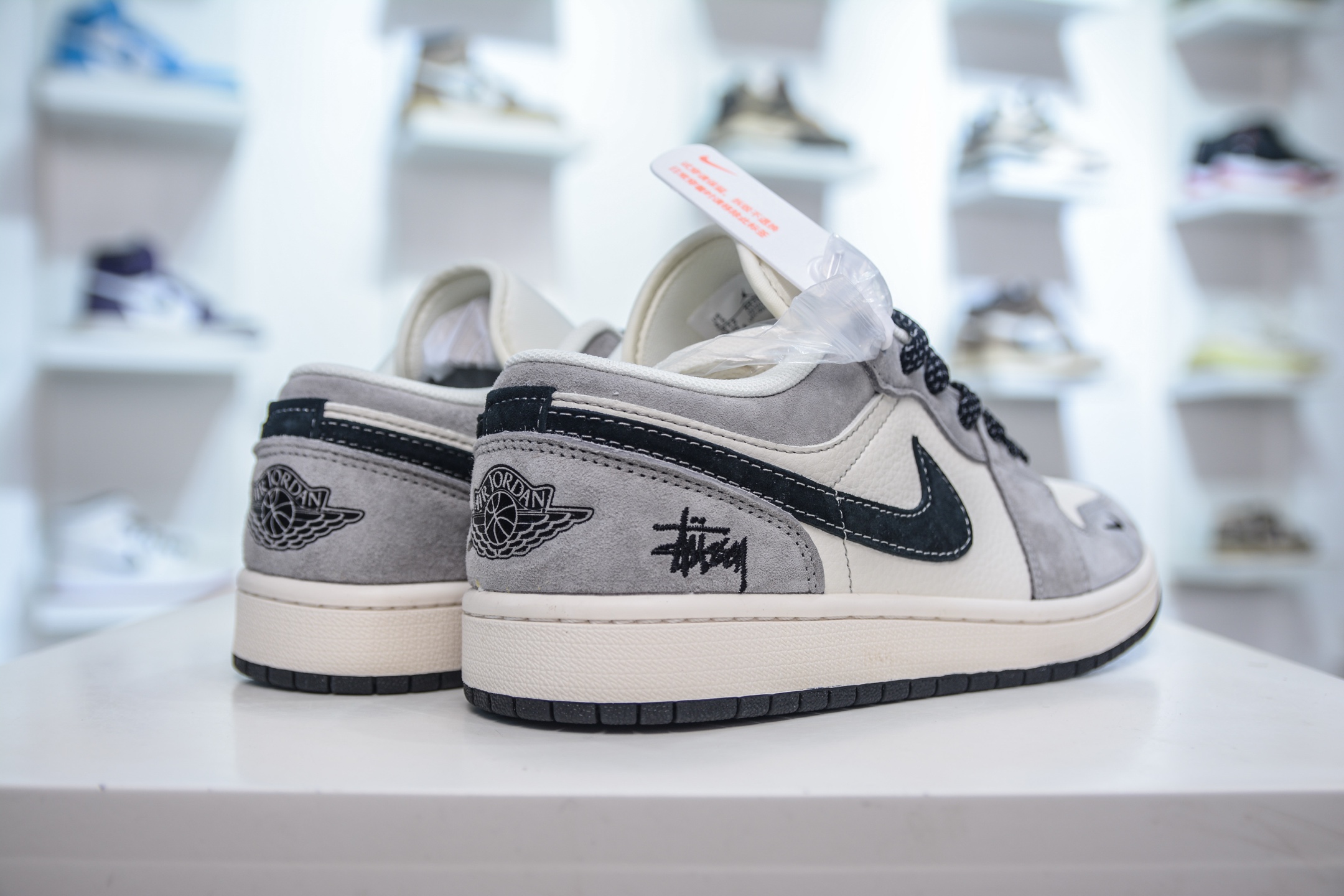 Air Jordan 1 Retro Low x Stussy 斯图西联名-白灰黑 XX3318-508