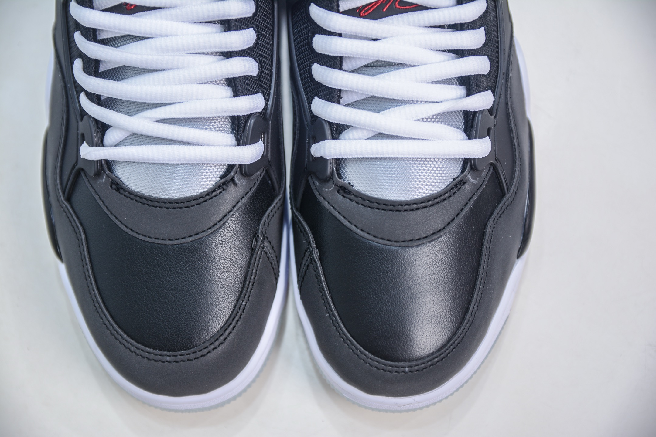 F版 Air Jordan AJ4 RM 重制版低帮复古篮球鞋 黑白灰 HV5184-010