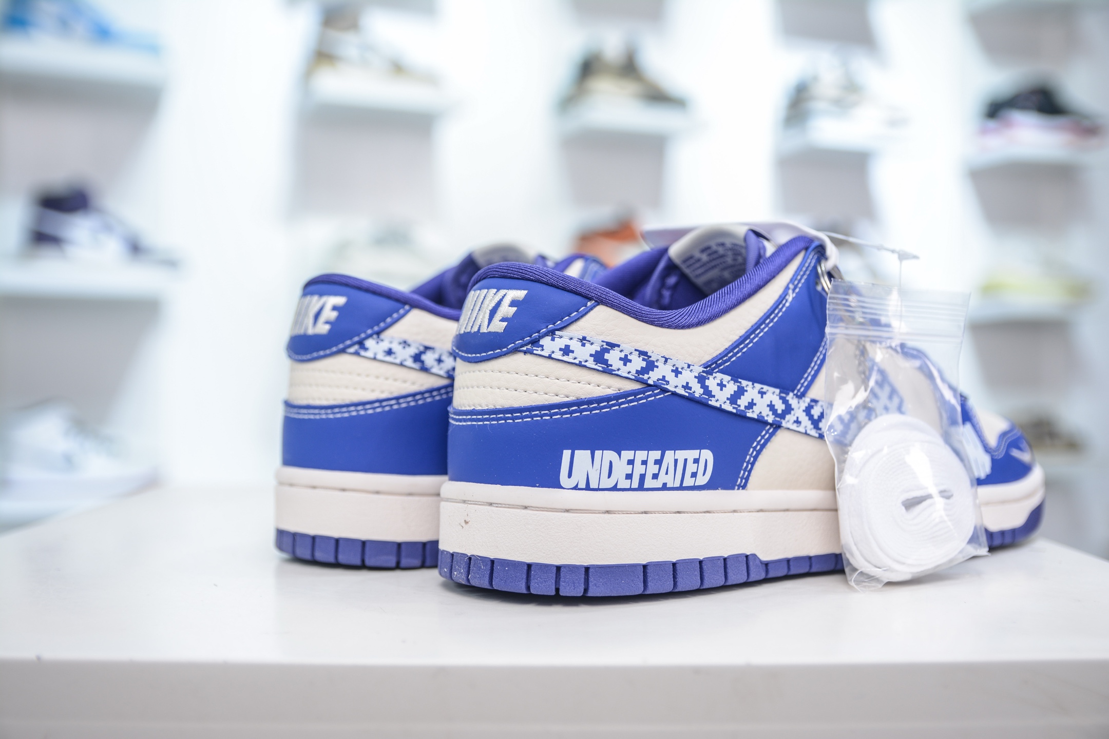 Nike SB Dunk Low x UNDEFEATED UND联名-白蓝马赛克勾 KK1333-045