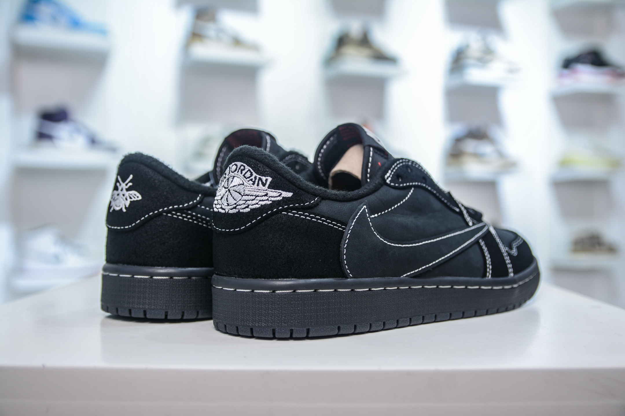 FK纯原 Travis Scott x Air Jordan AJ1 Low TS联名 倒钩4.0低帮 黑武士 DM7866-001