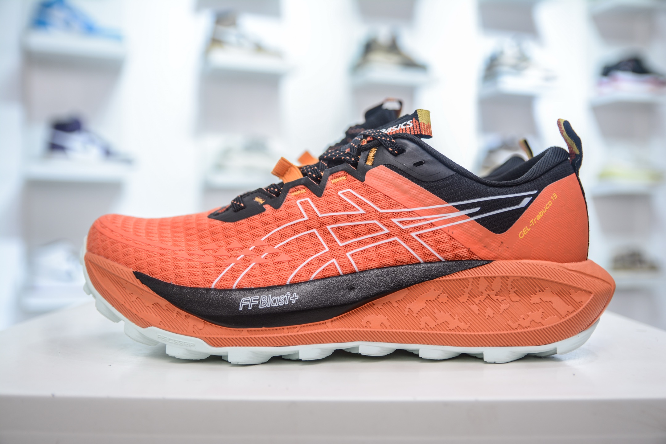 Asics Gel-Trabuco 13 复古亚瑟士透气休闲鞋缓震男子耐磨跑步鞋 1011B973-800