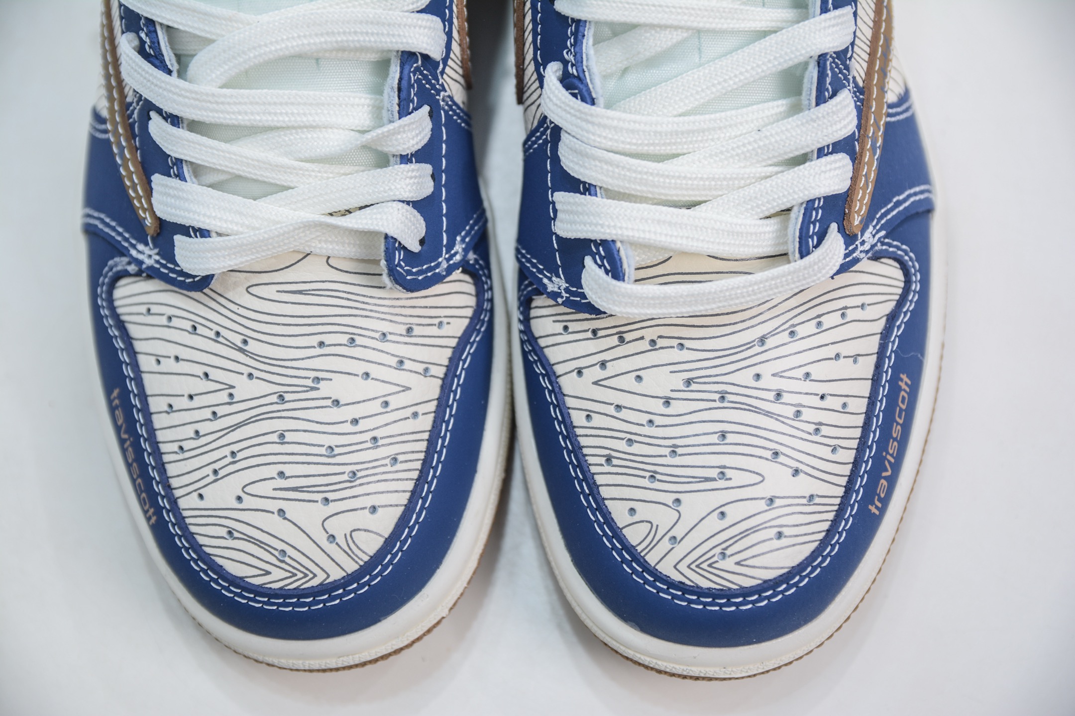 TS x Air Jordan x Fear Of God AJ1 Low 倒钩低帮联名FOG-波纹鬼脸 XS2024-007
