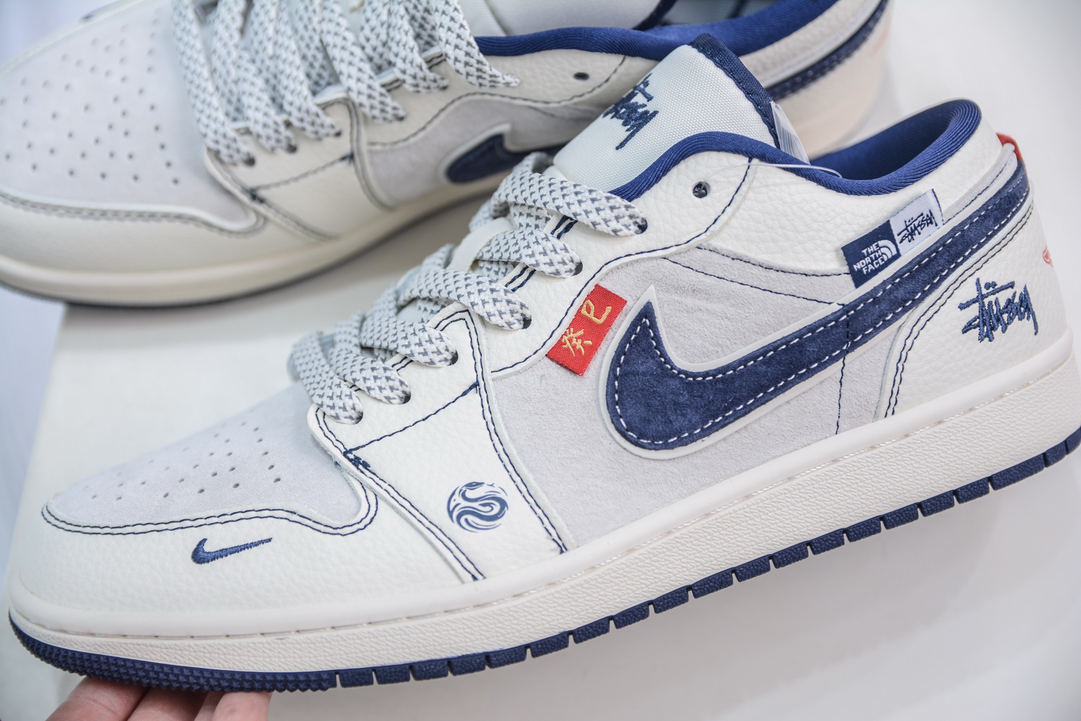Nike Air Jordan 1 x Stussy 蛇年限定 斯图西联名-蓝勾织布 YX5066-316