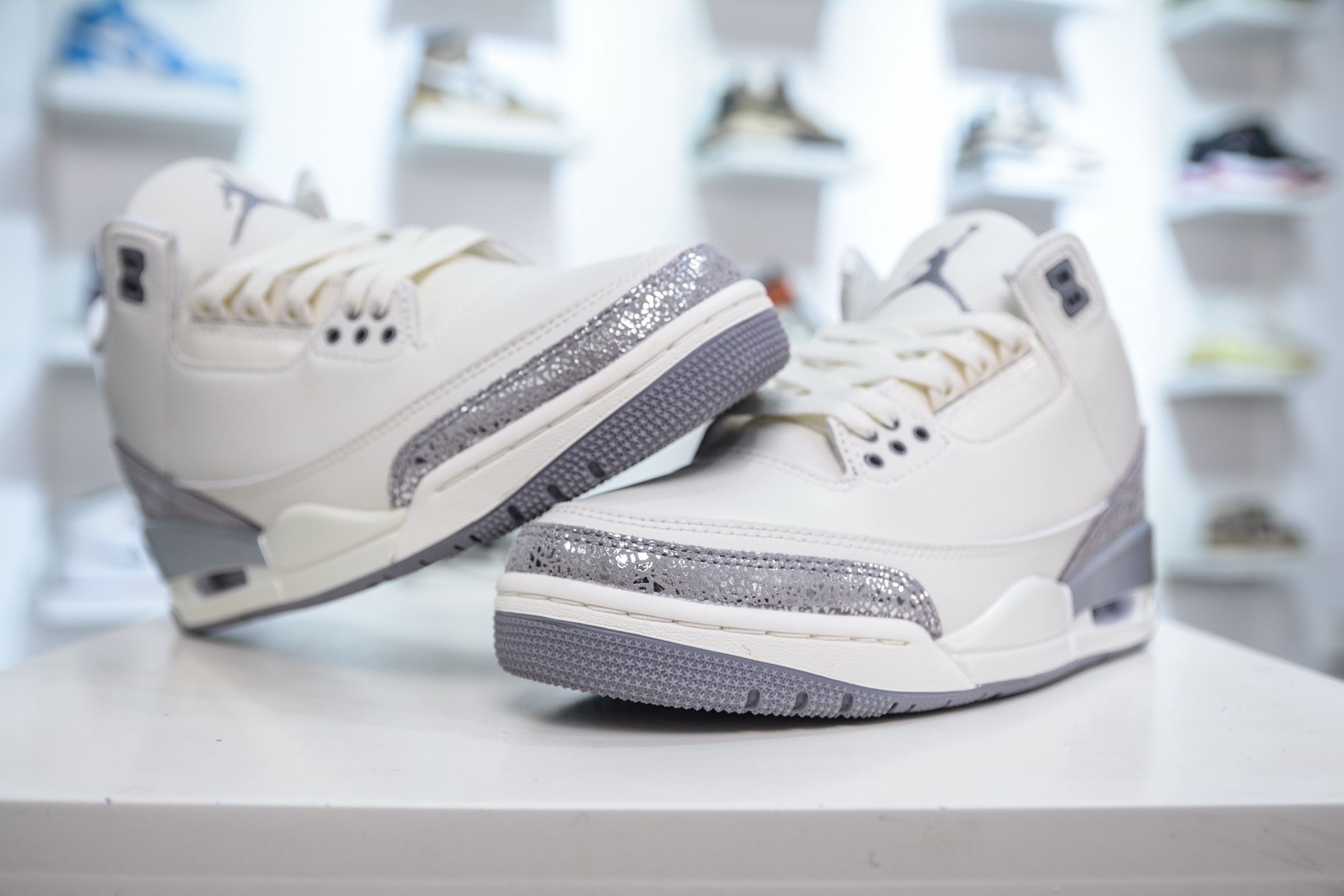 F版 Air Jordan 3 Retro”Sail Metallic Silver” AJ3 乔丹3代金属白银 CK9246-100