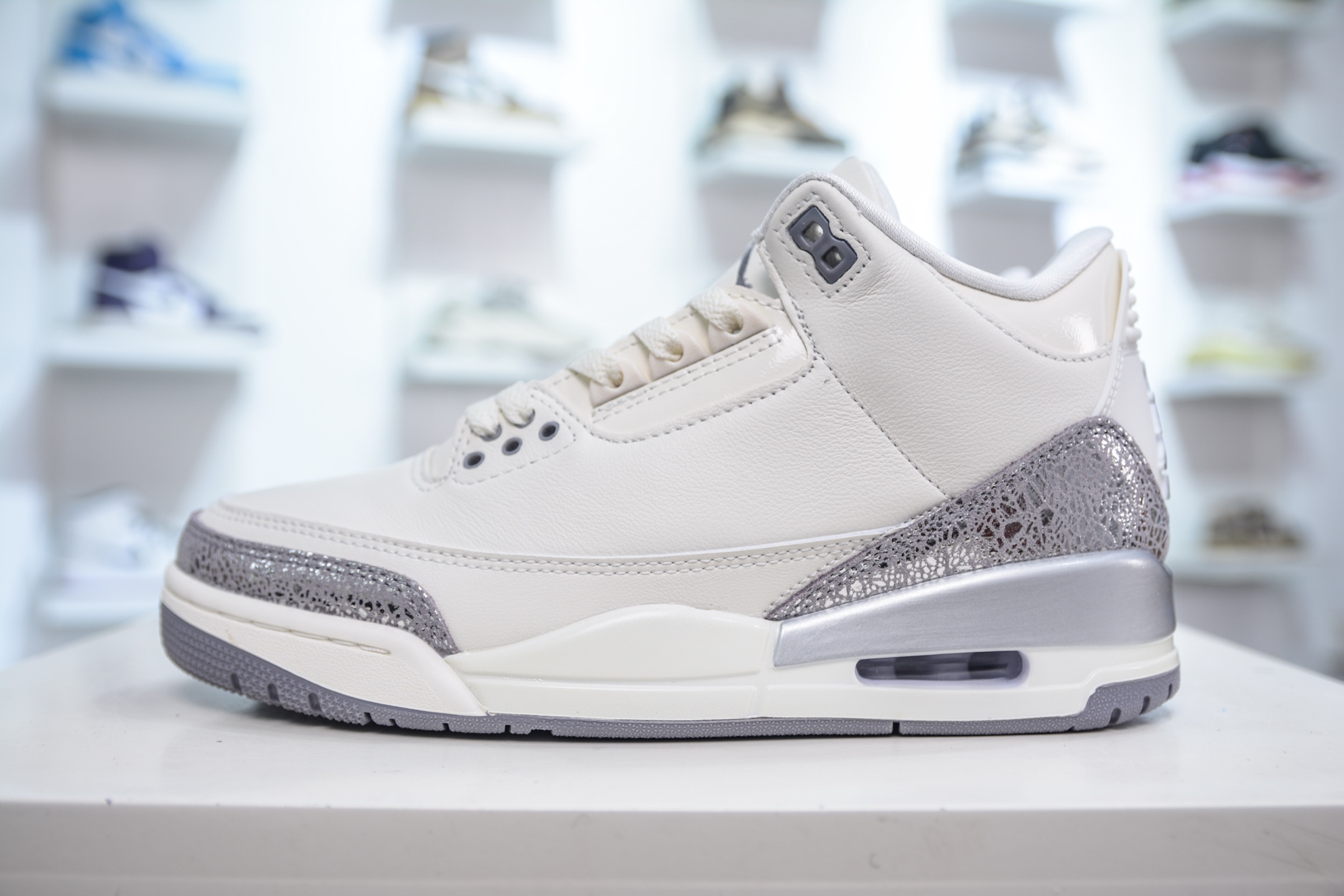 F版 Air Jordan 3 Retro”Sail Metallic Silver” AJ3 乔丹3代金属白银 CK9246-100