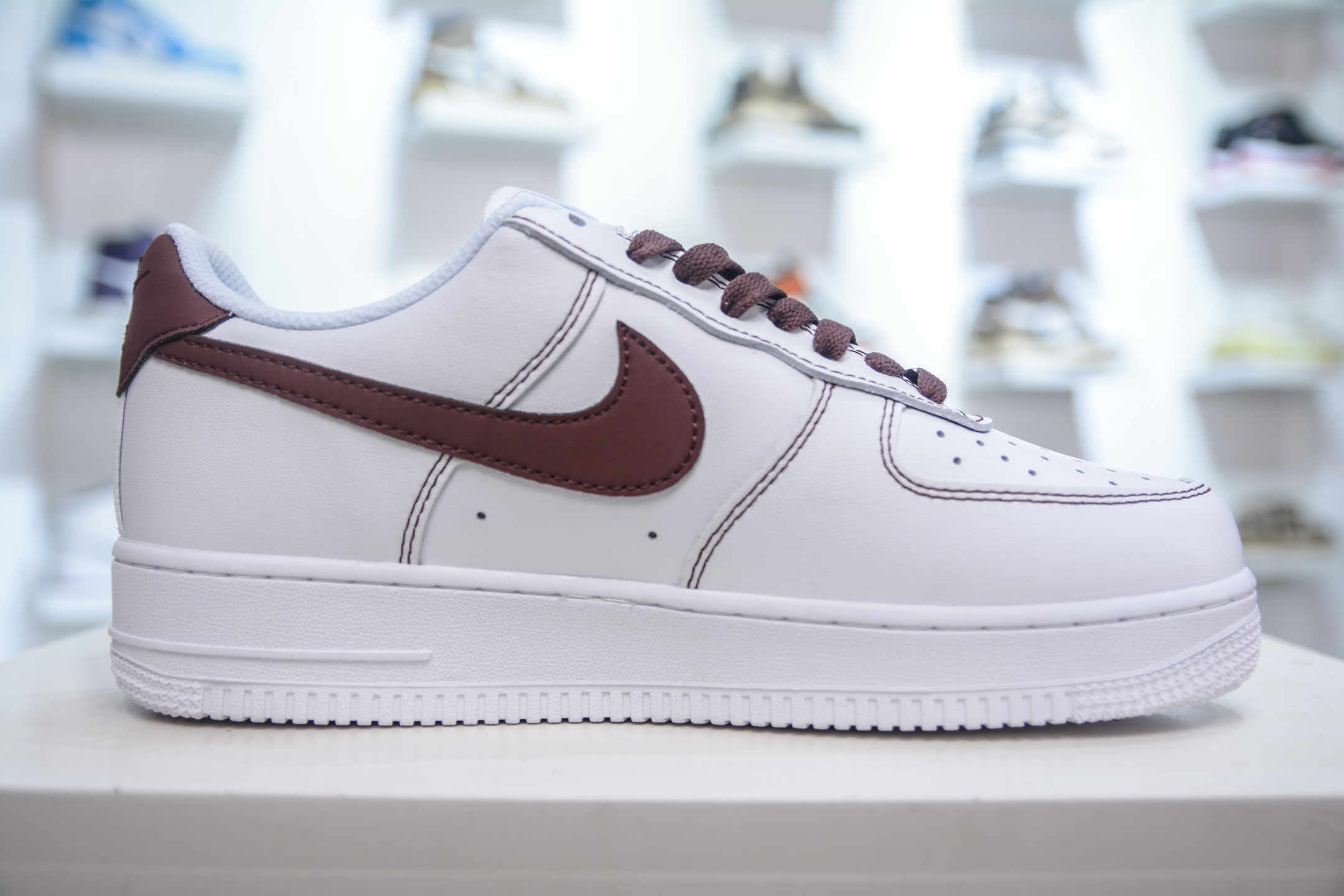 HY版纯原 Nike Air Force 1 Low “Just Do It” 联名白棕 CW2288-027