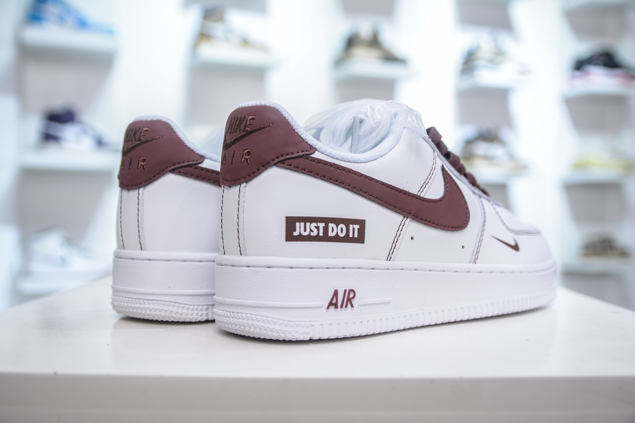 HY版纯原 Nike Air Force 1 Low “Just Do It” 联名白棕 CW2288-027