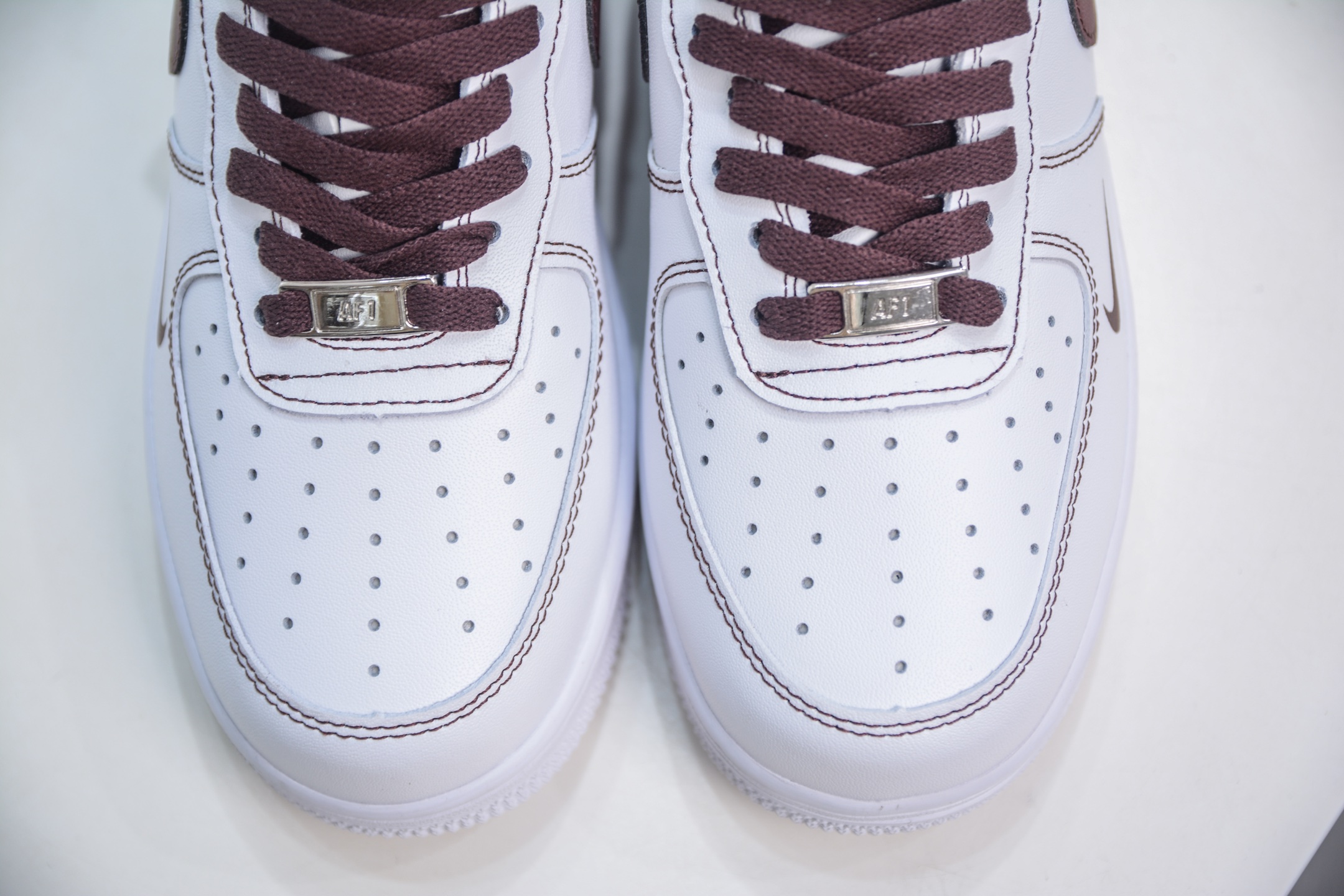 HY版纯原 Nike Air Force 1 Low “Just Do It” 联名白棕 CW2288-027