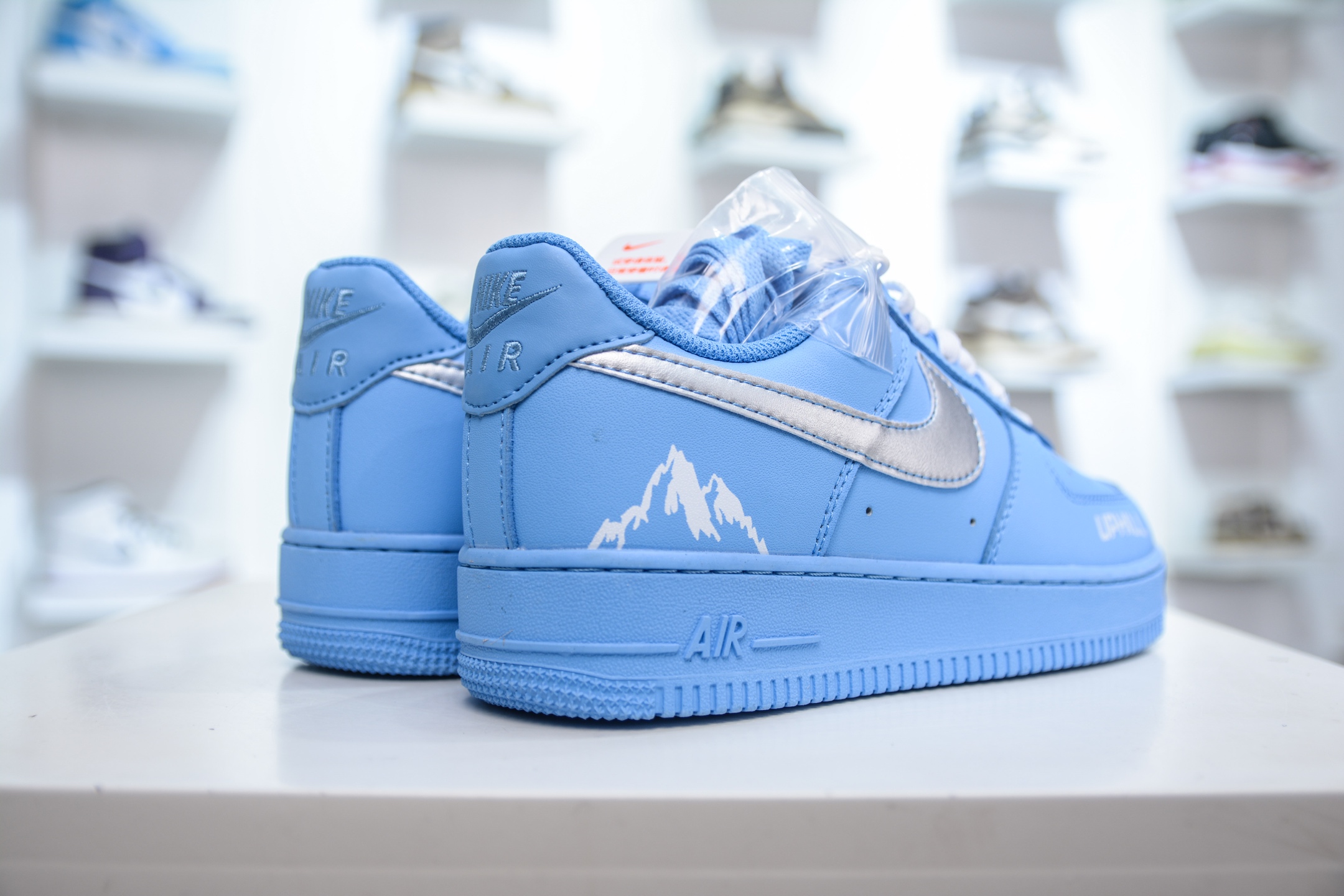 HY版纯原 Nike Air Force 1 Low UPHILL联名 蓝银 CW2288-027