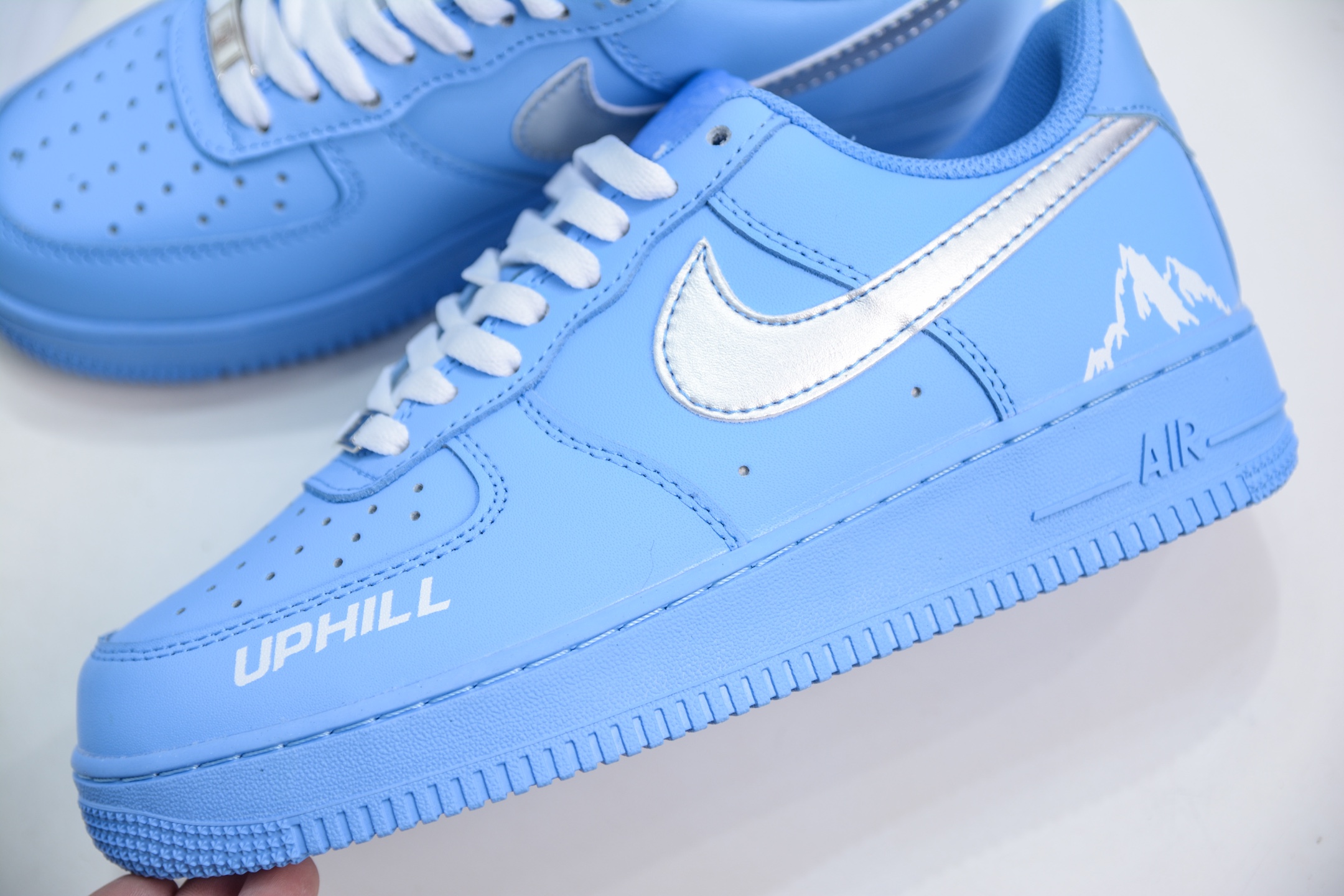 HY版纯原 Nike Air Force 1 Low UPHILL联名 蓝银 CW2288-027