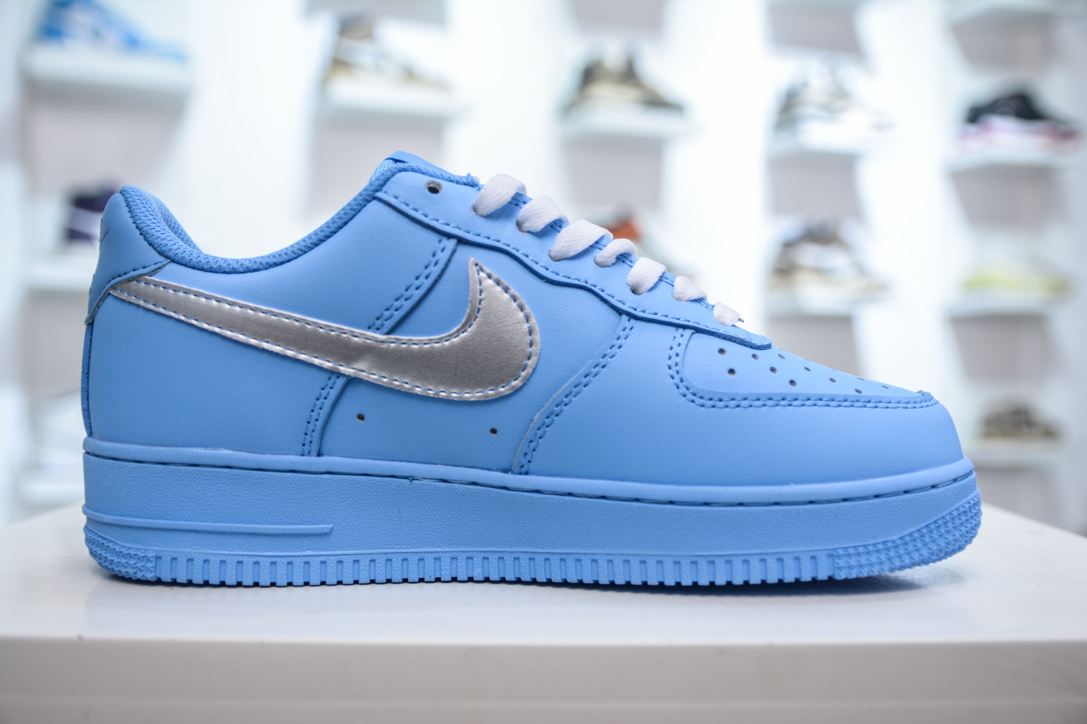 HY版纯原 Nike Air Force 1 Low UPHILL联名 蓝银 CW2288-027
