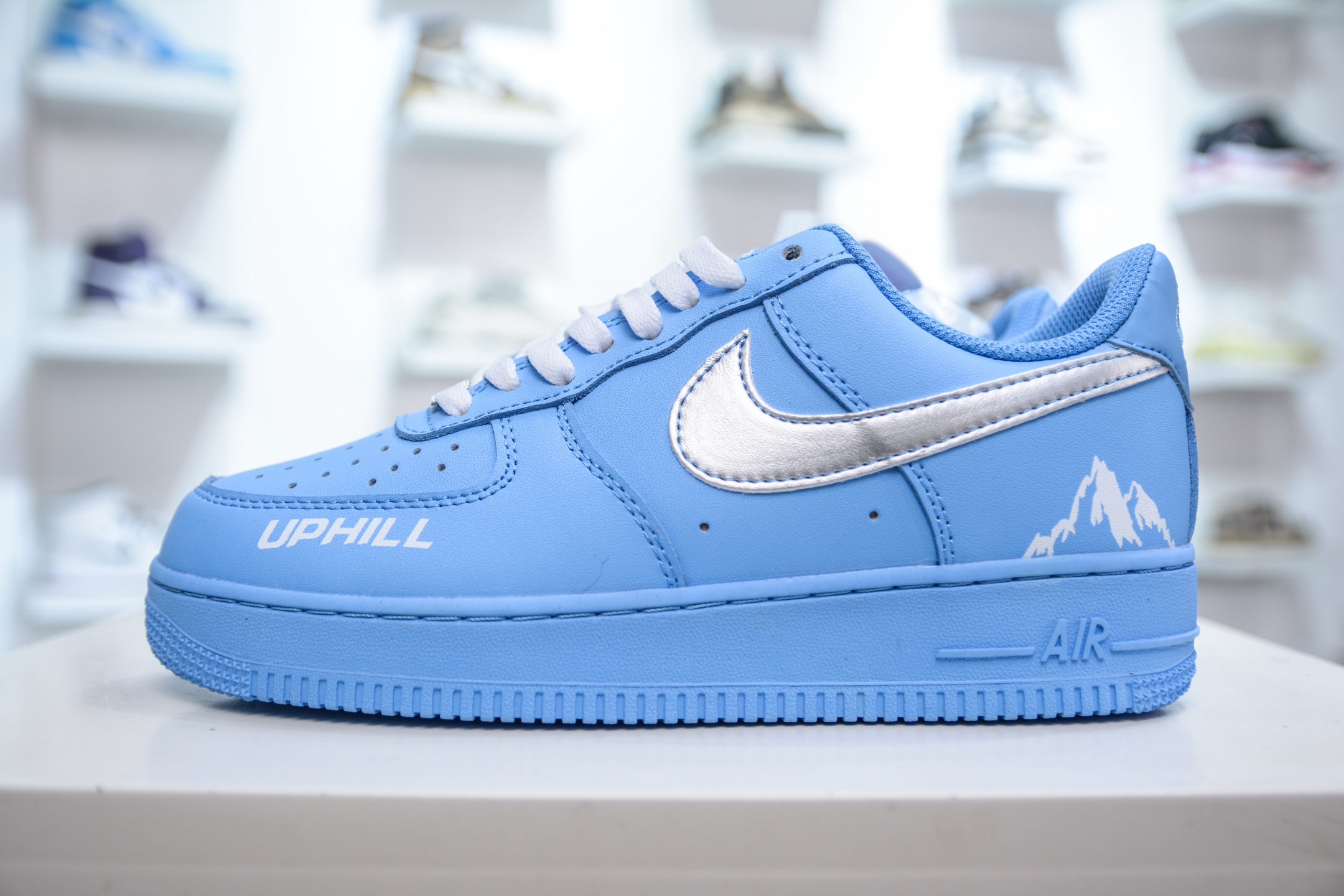 HY版纯原 Nike Air Force 1 Low UPHILL联名 蓝银 CW2288-027