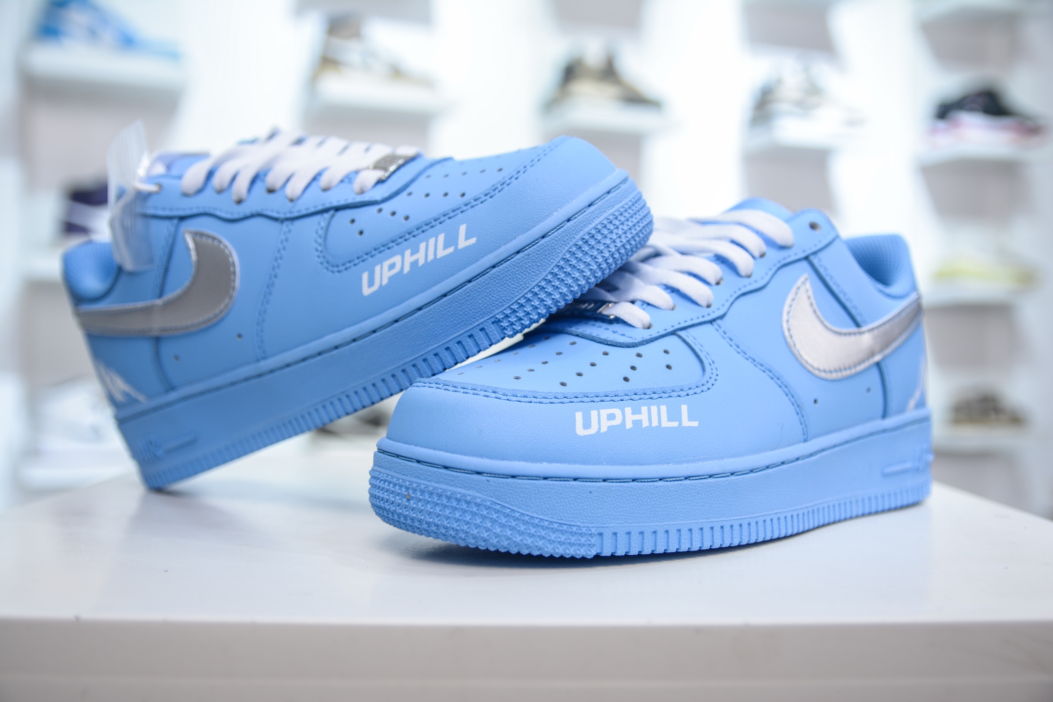 HY版纯原 Nike Air Force 1 Low UPHILL联名 蓝银 CW2288-027