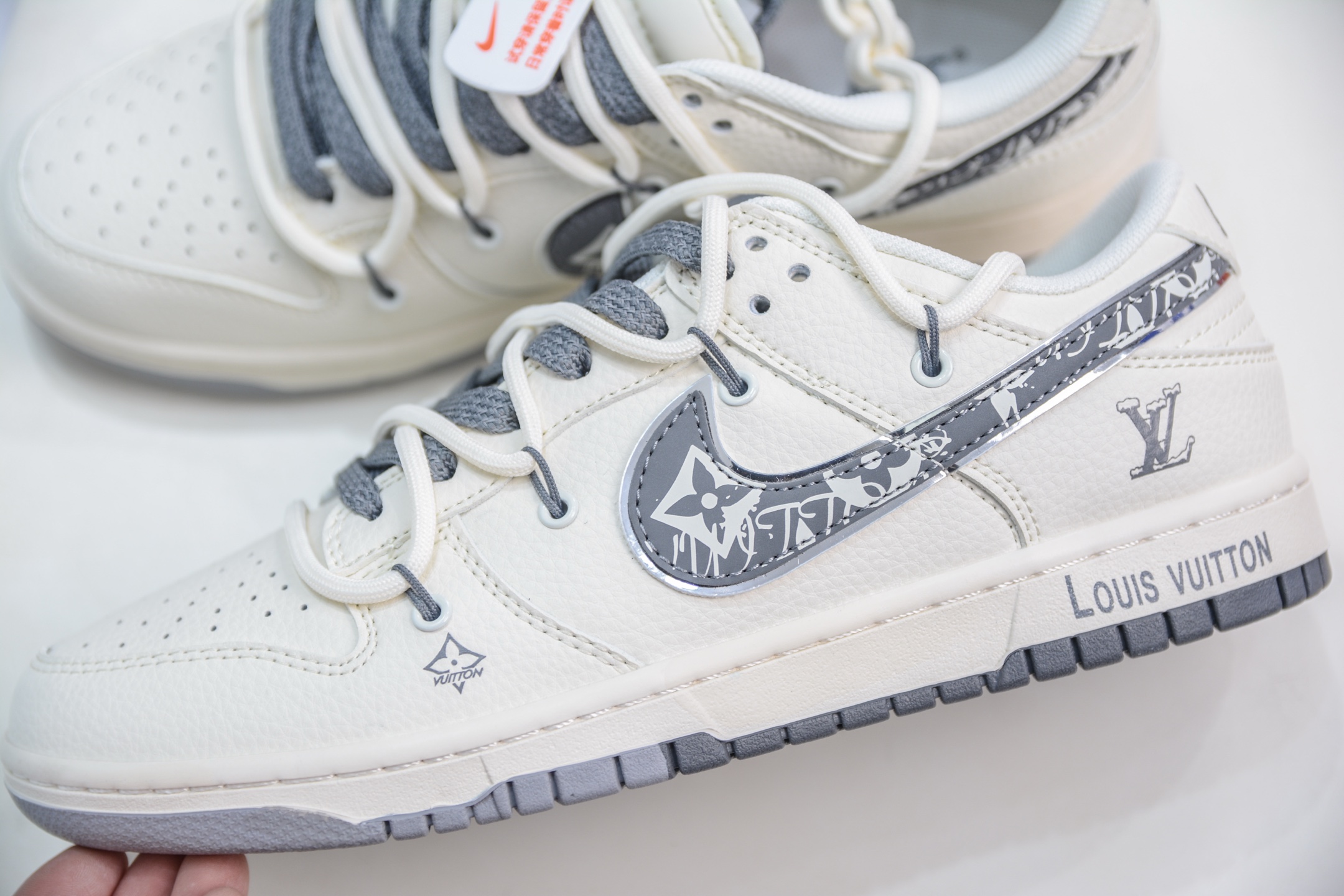 Nike SB Dunk Low x Louis Vuitton LV联名-白灰 DM6868-082