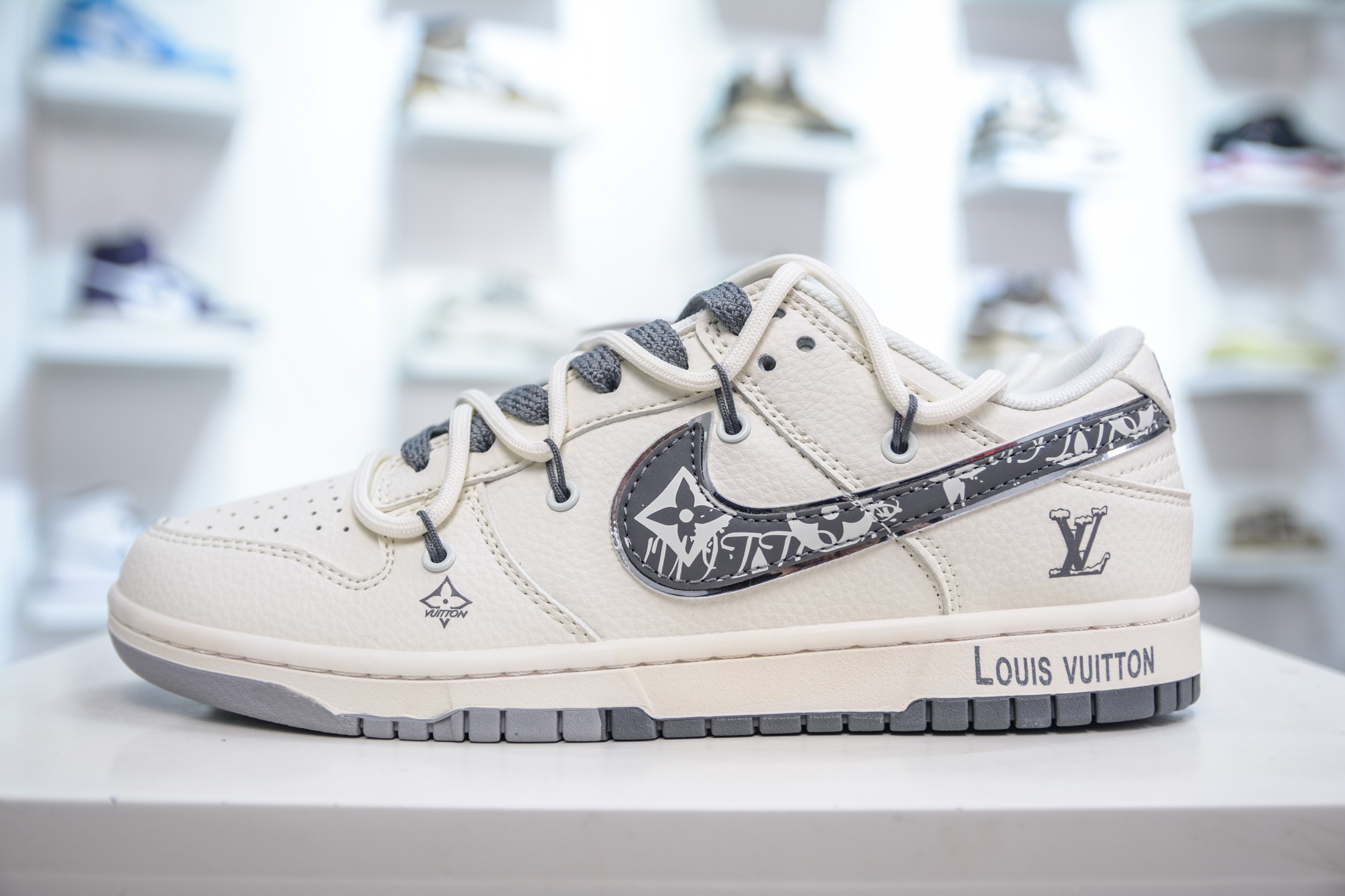 Nike SB Dunk Low x Louis Vuitton LV联名-白灰 DM6868-082