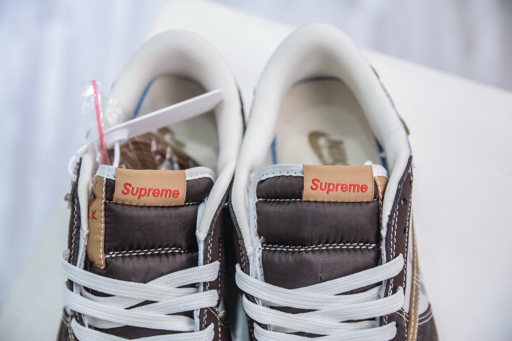 TS x Air Jordan x Supreme AJ1 Low 倒钩低帮联名SUP-棕色涂鸦 XS2024-055