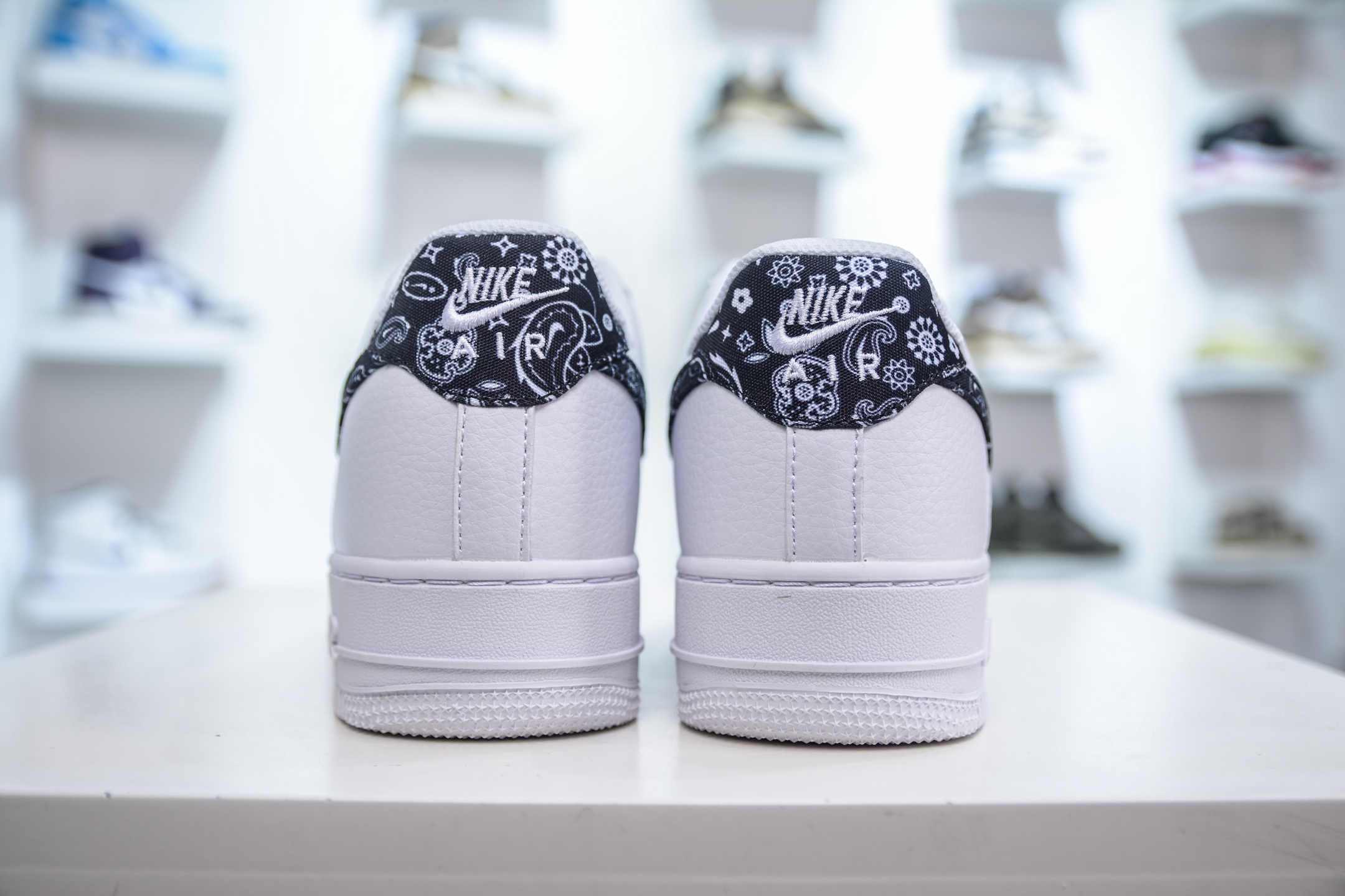 PB版 Nike Air Force 1 Low ”Paisley Swoosh”白黑腰果花 空军一号低帮百搭休闲运动板鞋 DH4408-101